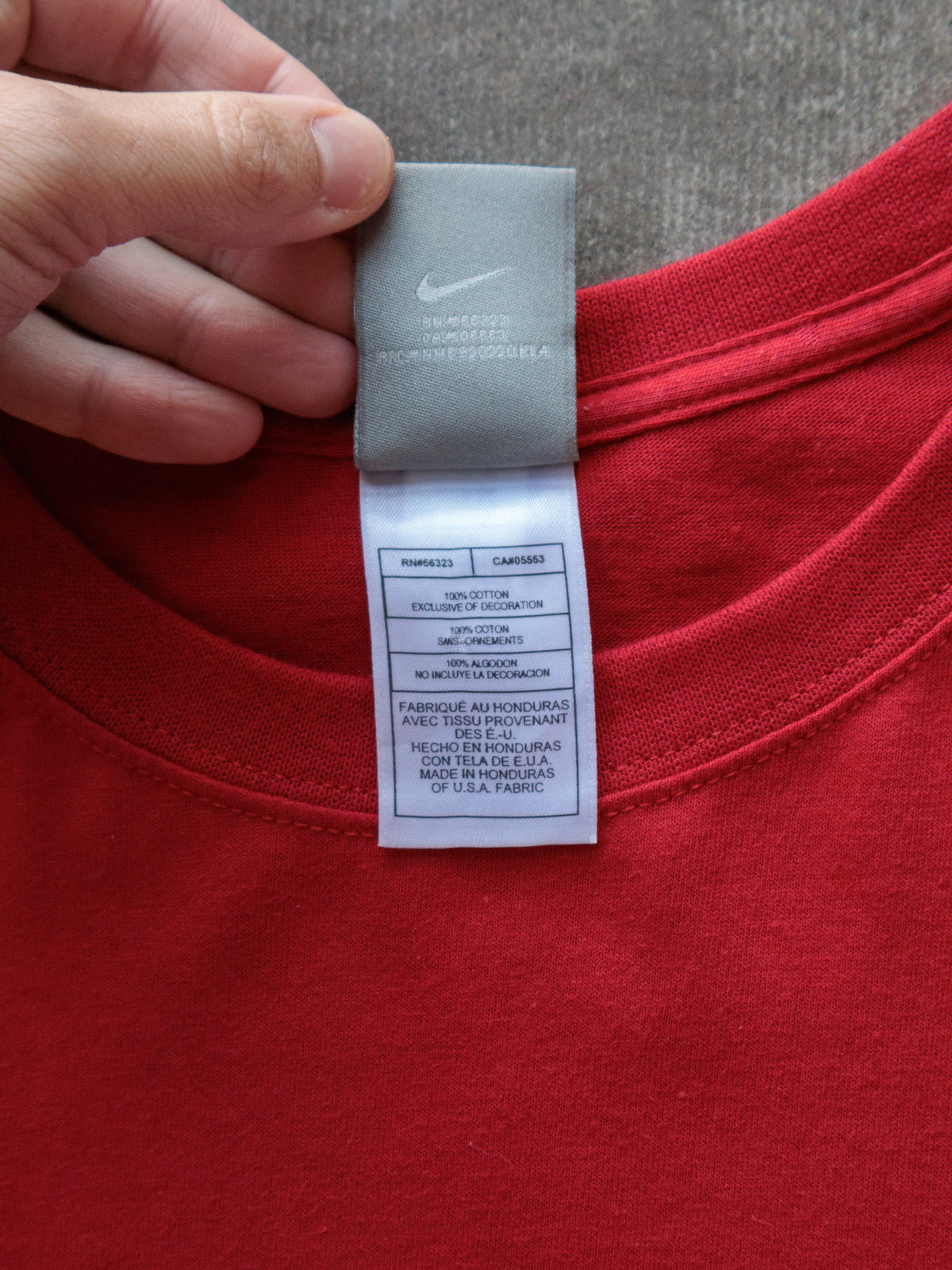 Vintage 00s Red Nike Basketball Tee (XL)