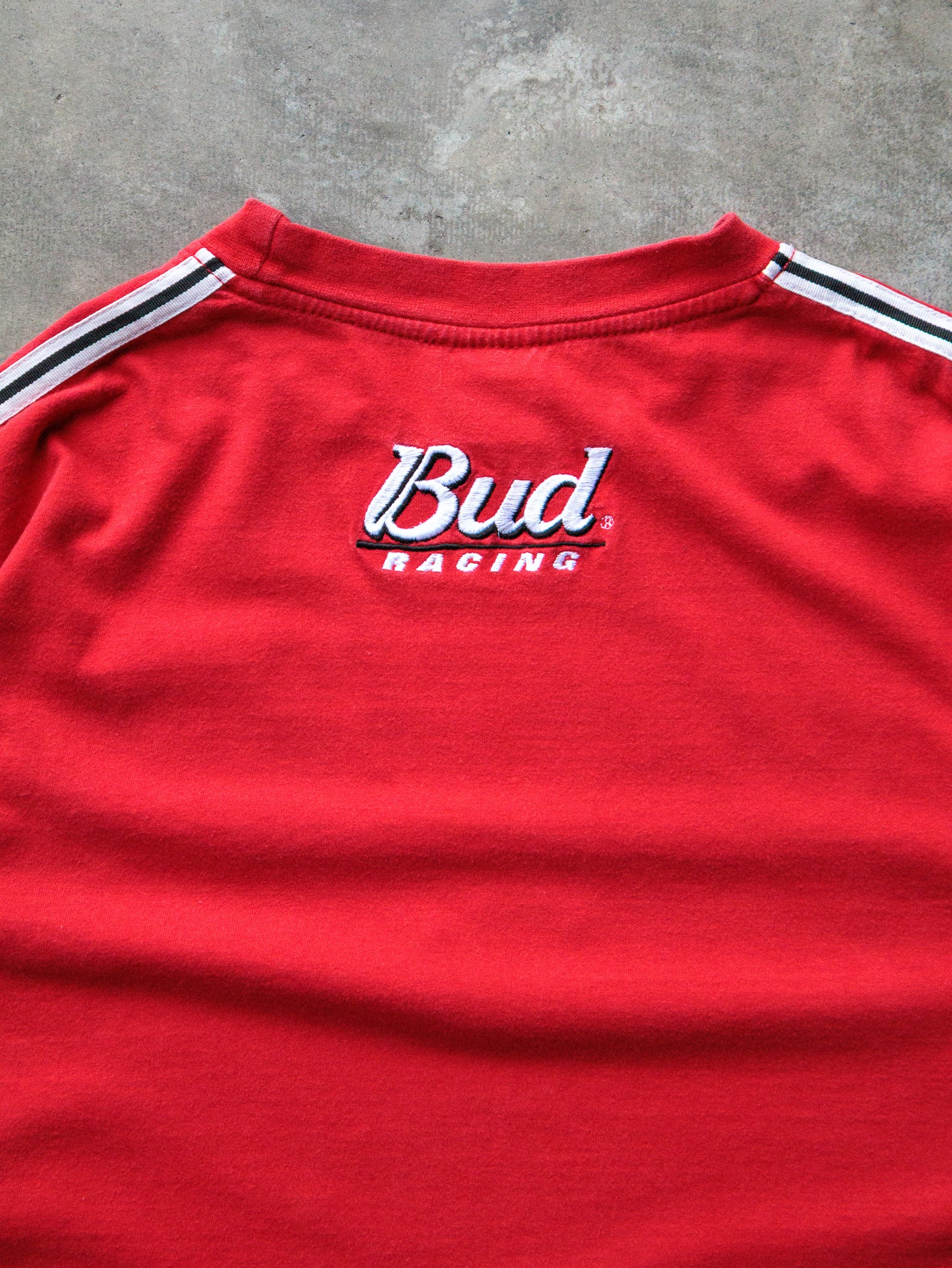 Vintage 00s Dale Earnhardt Jr Bud Racing NASCAR Tee (L)