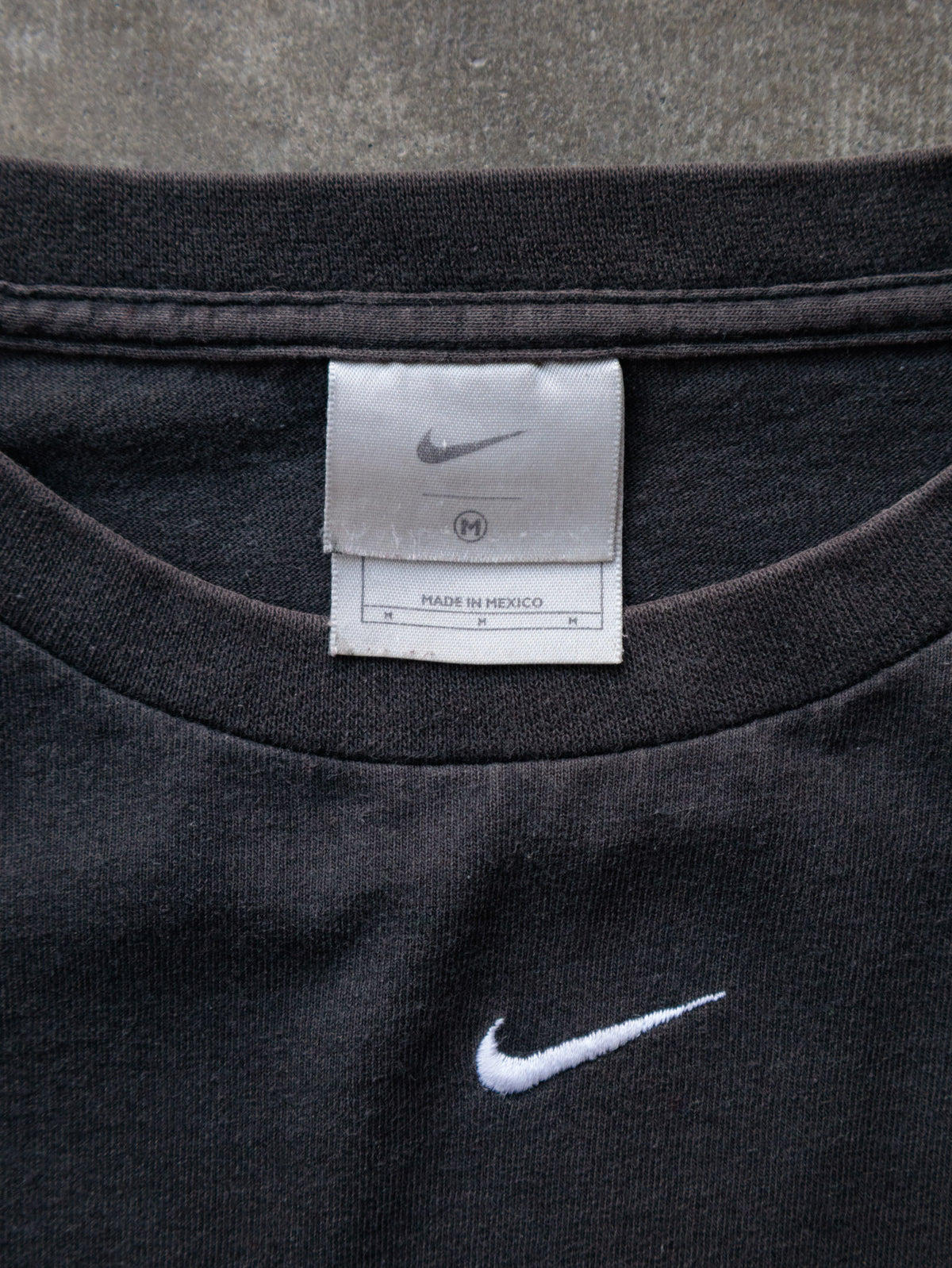 Vintage Black Nike Long Sleeve Tee (M)