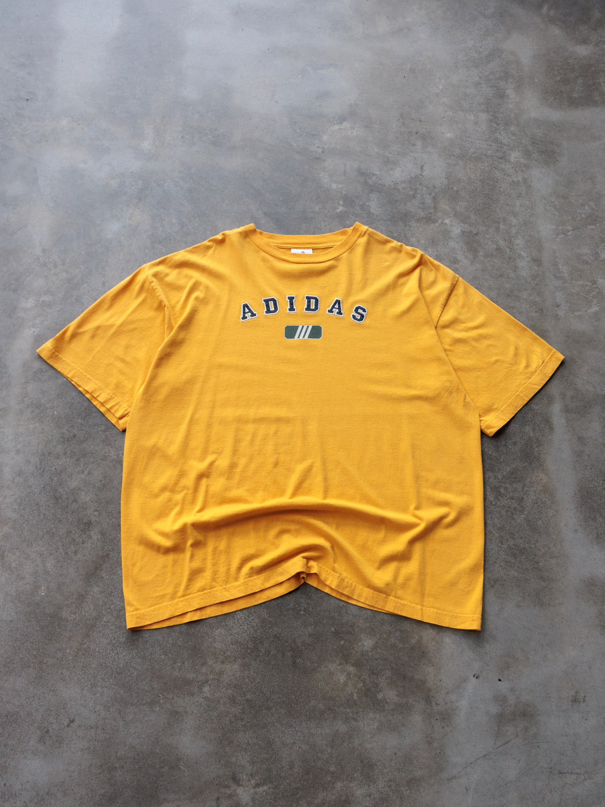 Vintage 00s Yellow Adidas Tee (XL)