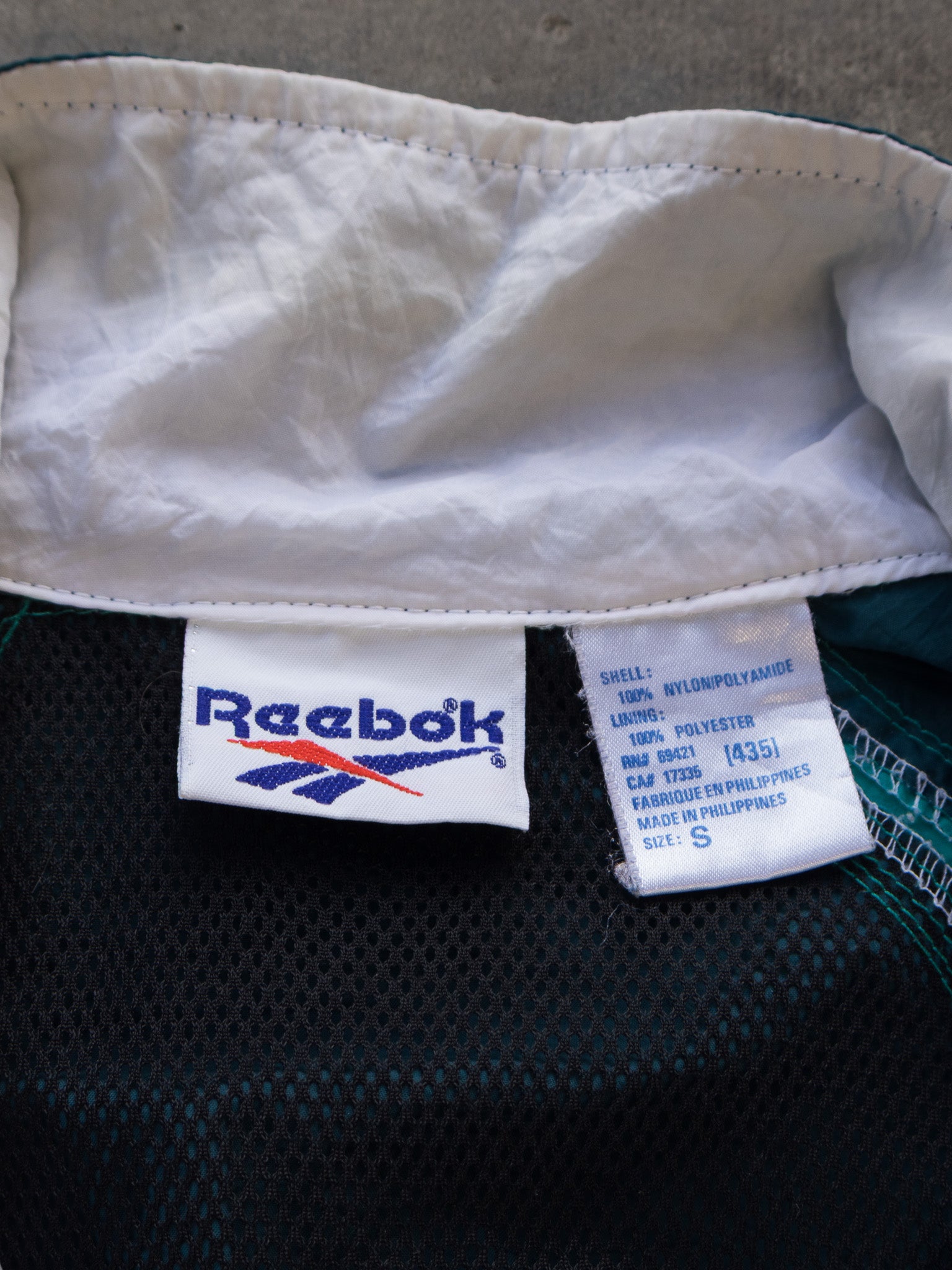 Vintage Teal Reebok Track Jacket (S)