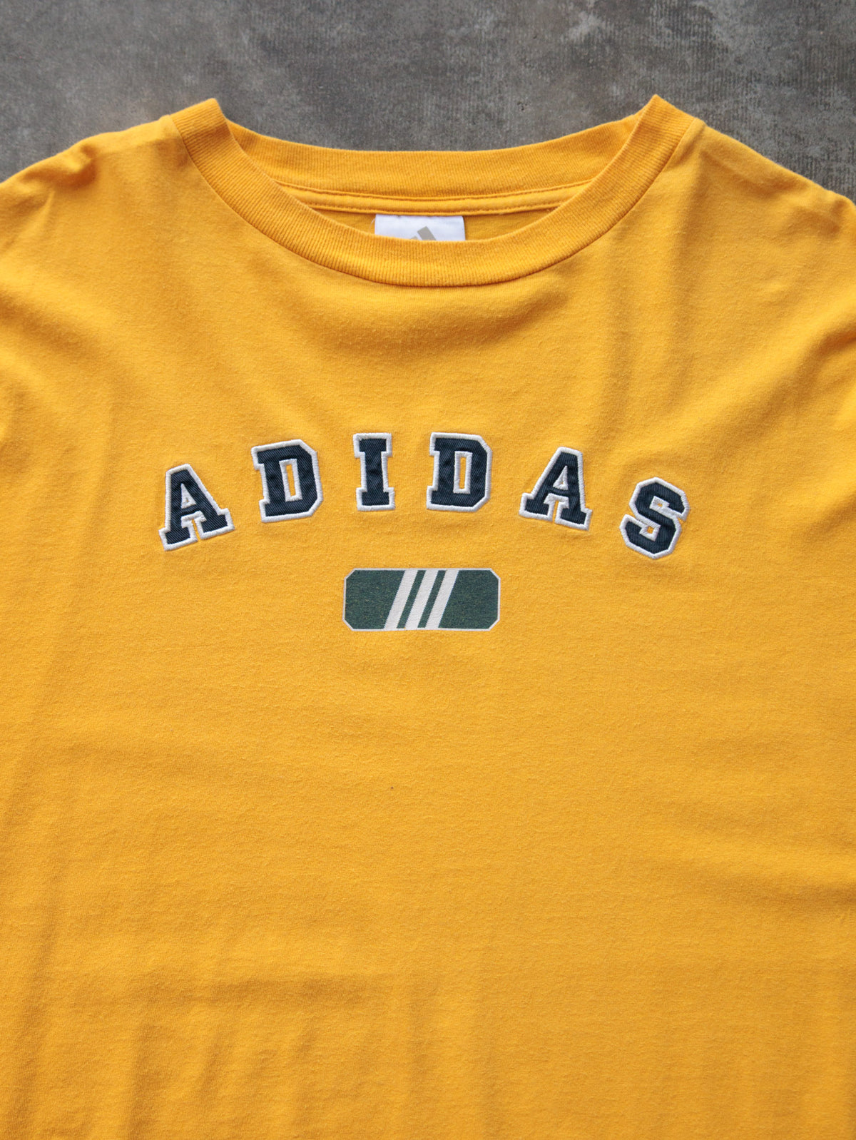 Vintage 00s Yellow Adidas Tee (XL)