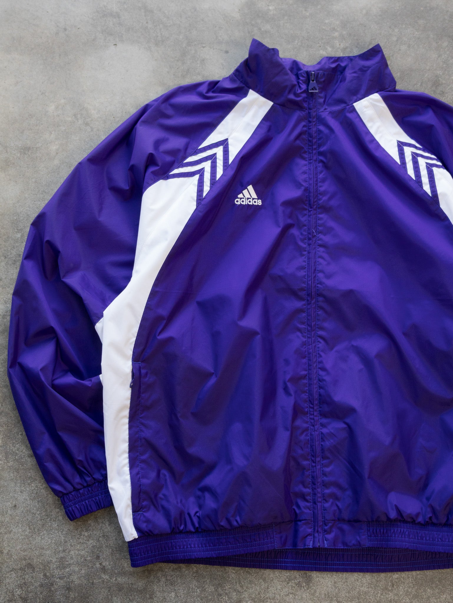 Vintage Purple Adidas Track Jacket (XL)