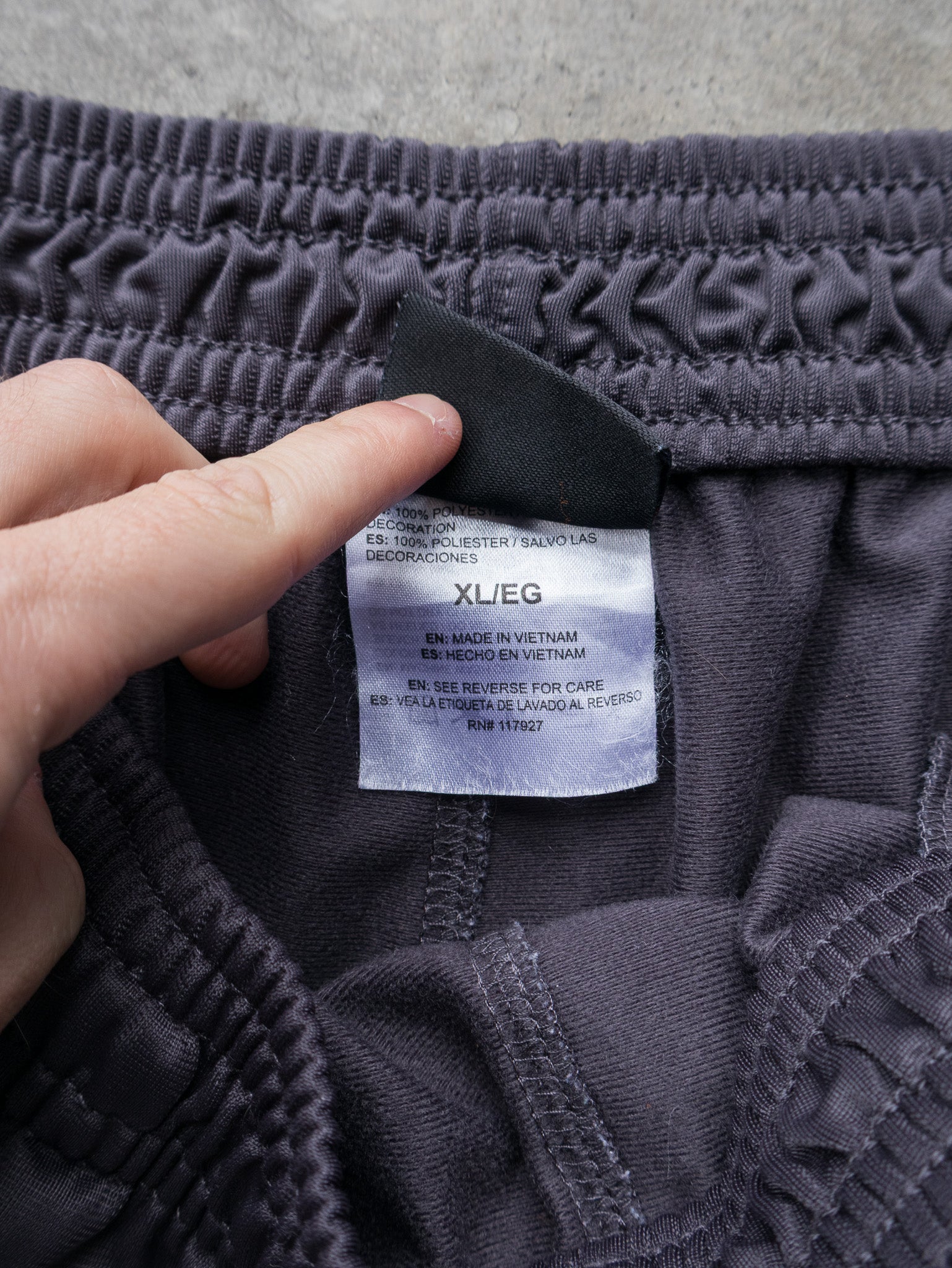 Vintage Grey AND1 Tearaway Track Pants (XL)