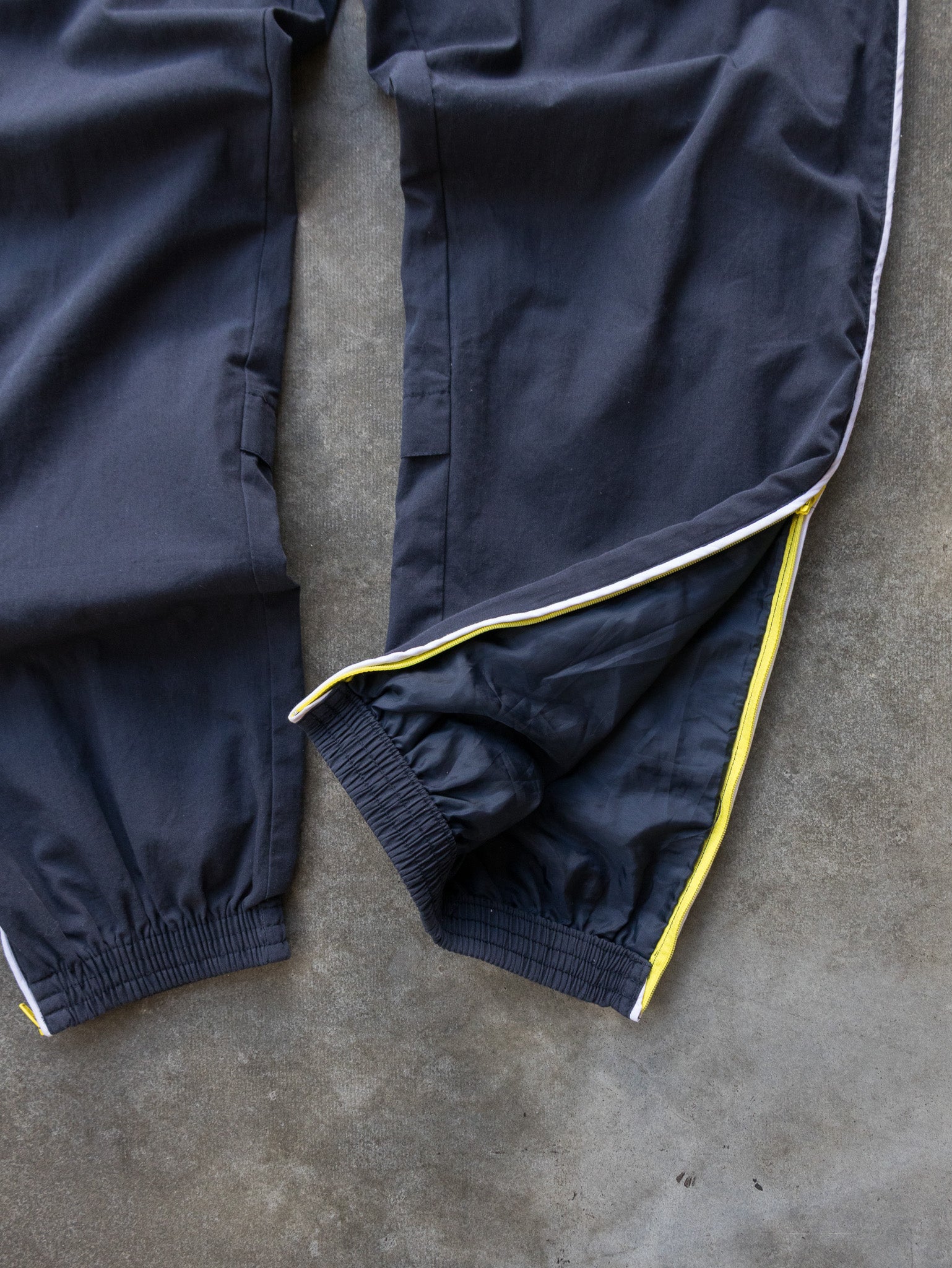 Vintage Navy Adidas Three Stripe Track Pants (L)