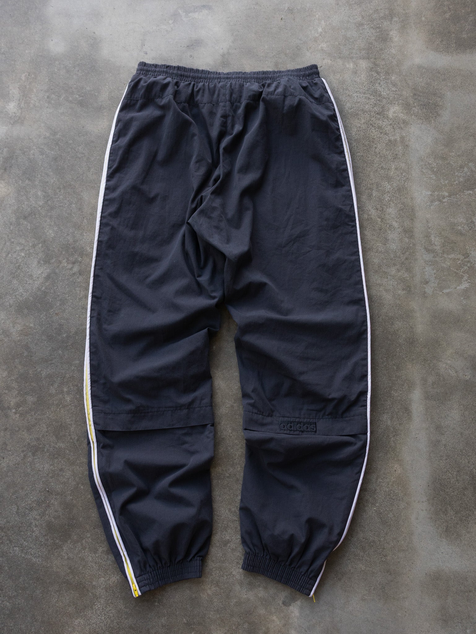Vintage Navy Adidas Three Stripe Track Pants (L)