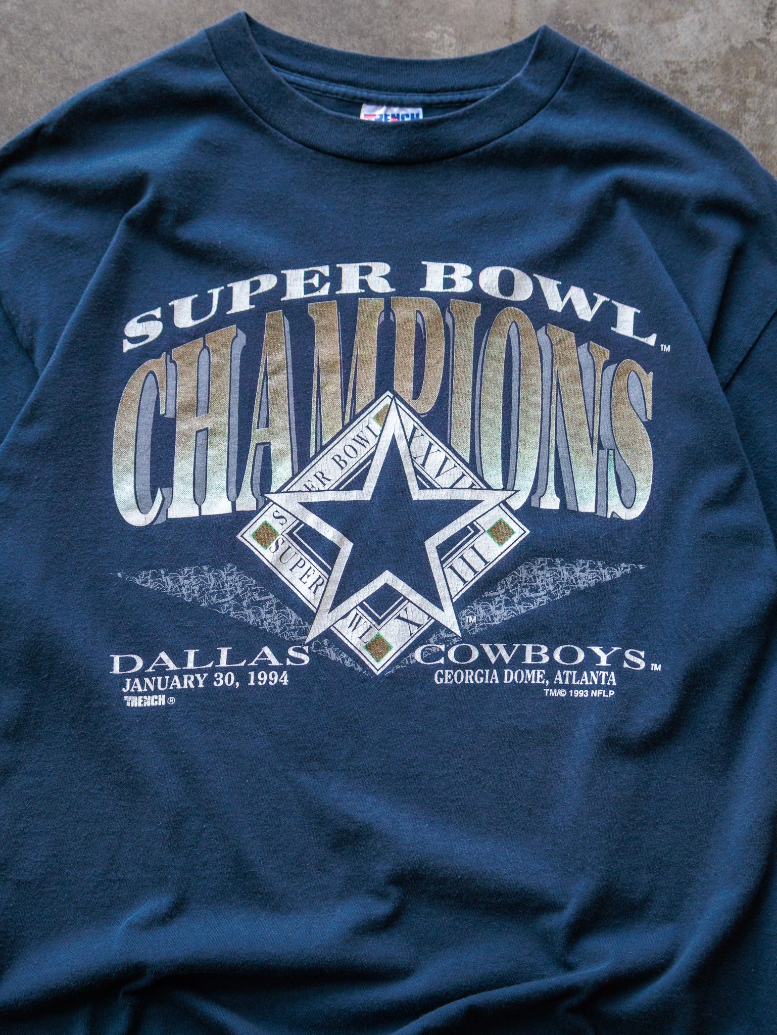 Vintage 1994 Navy Dallas Cowboys Super Bowl Champs Tee (XL)