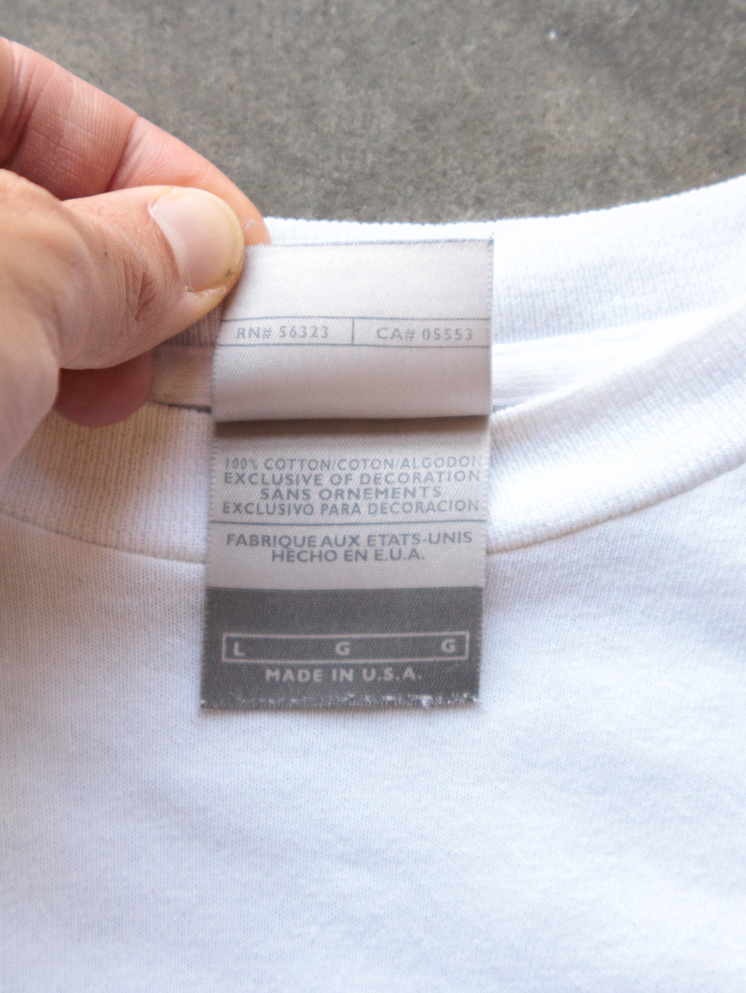 Vintage 90s White Nike Logo Long Sleeve (L)