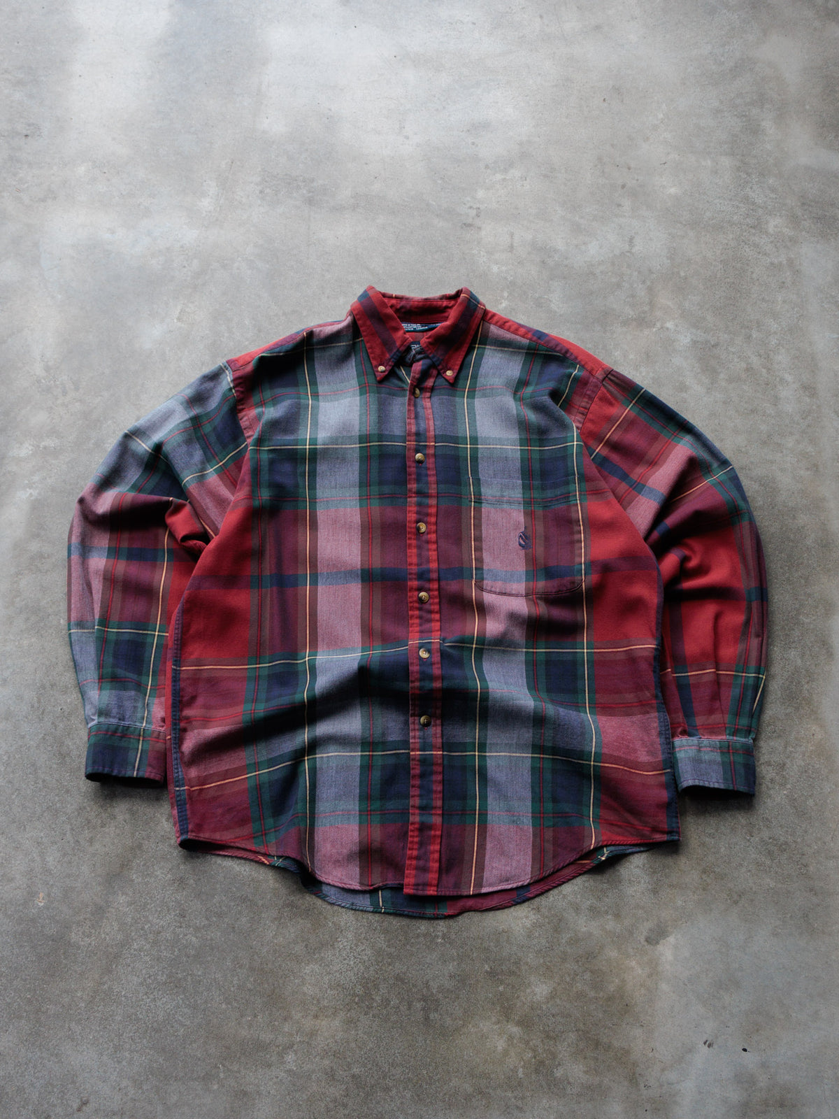 Vintage 00s Red Plaid Nautica Shirt (M)