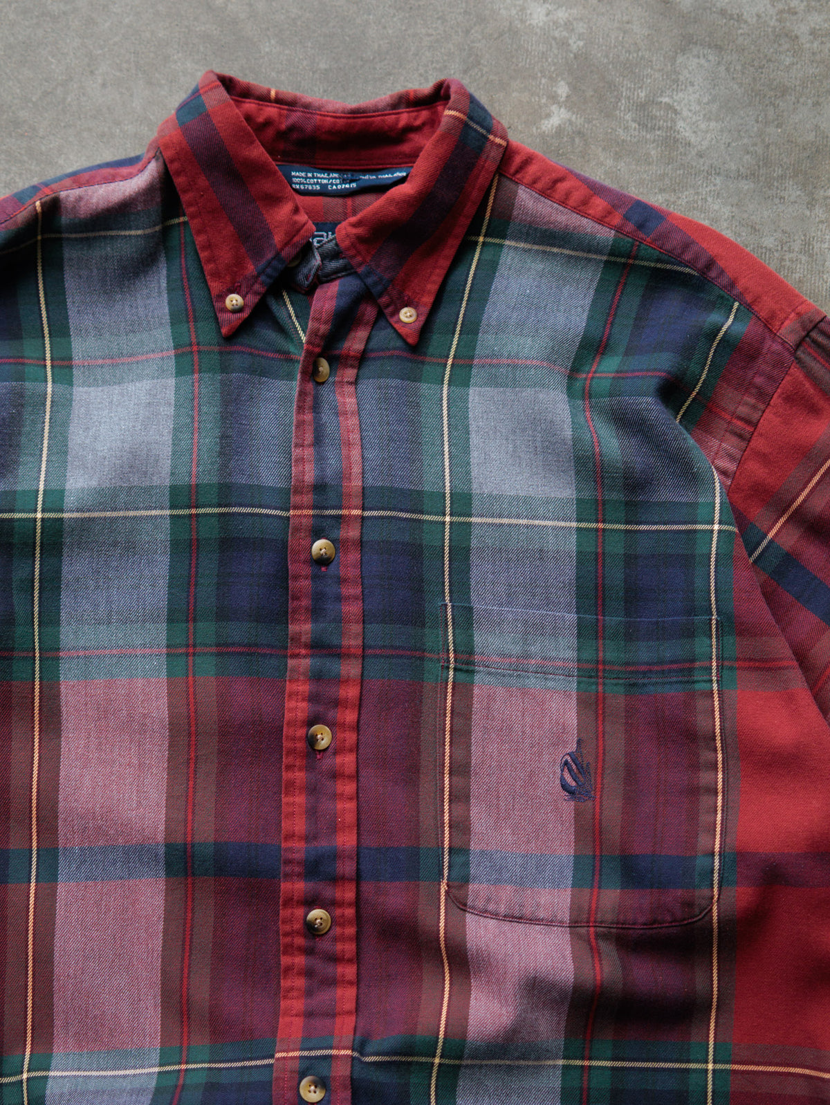 Vintage 00s Red Plaid Nautica Shirt (M)
