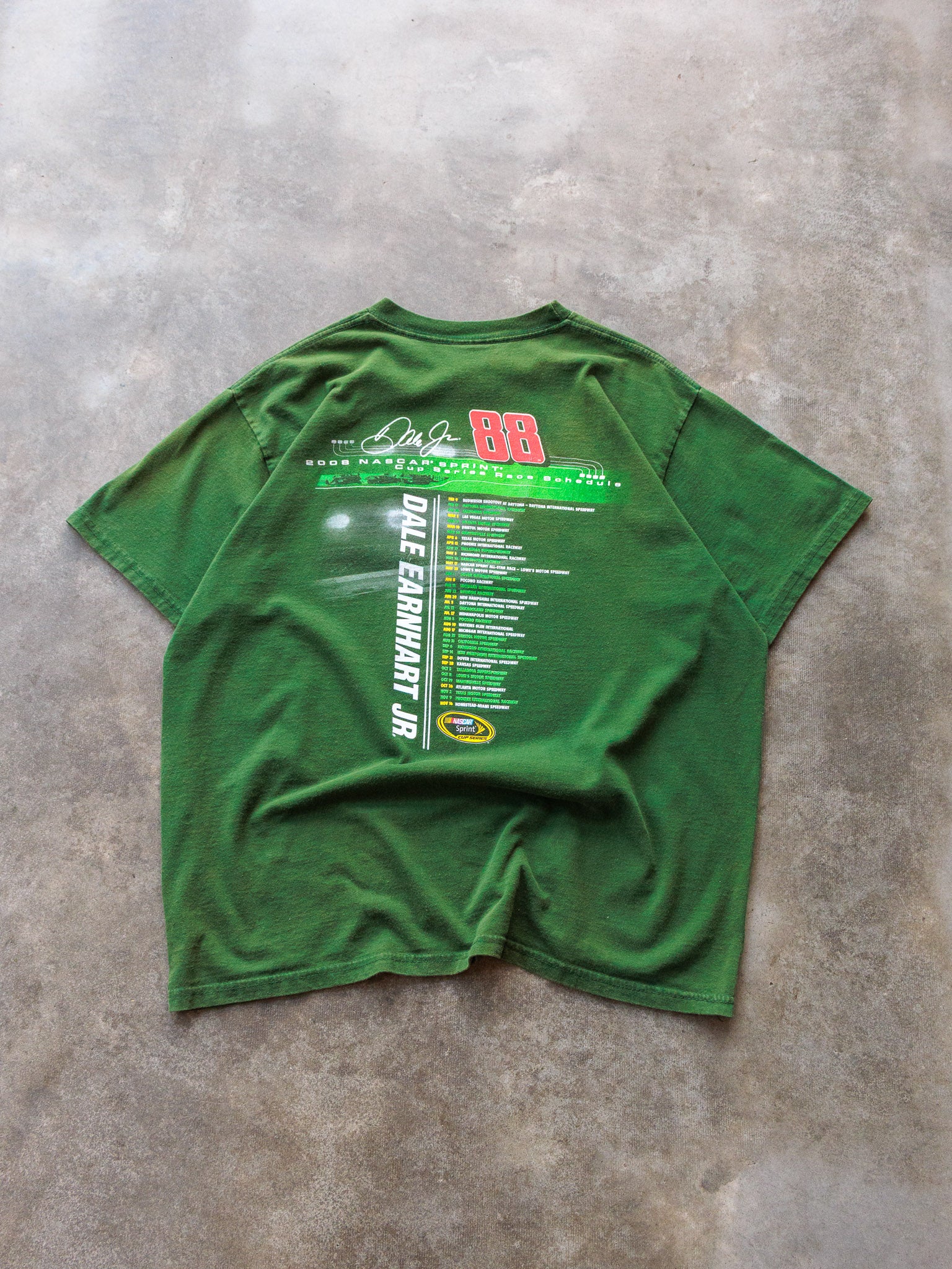 Vintage 2008 Green Dale Earnhardt Jr. Tee (XL)