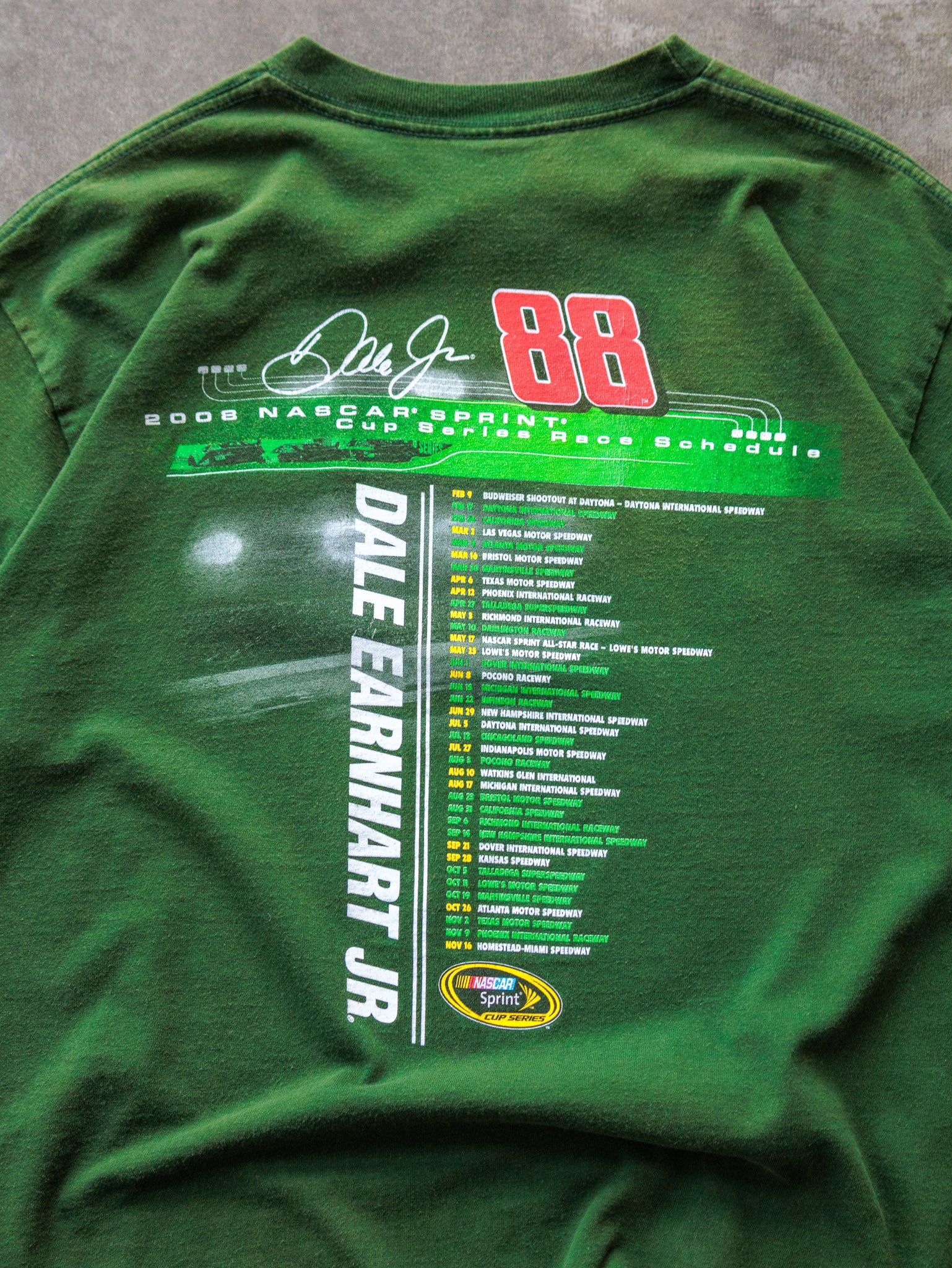 Vintage 2008 Green Dale Earnhardt Jr. Tee (XL)