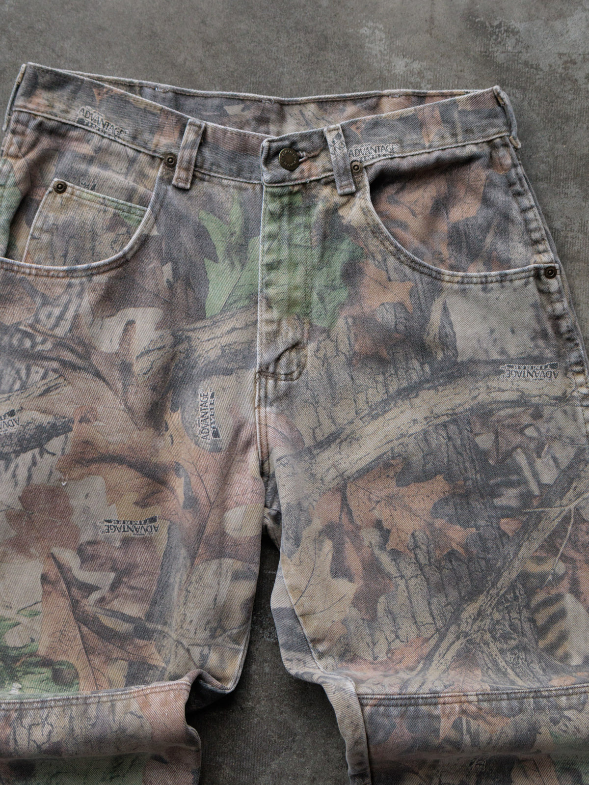 Vintage Brown Advantage Camo Wrangler Pants (W30)