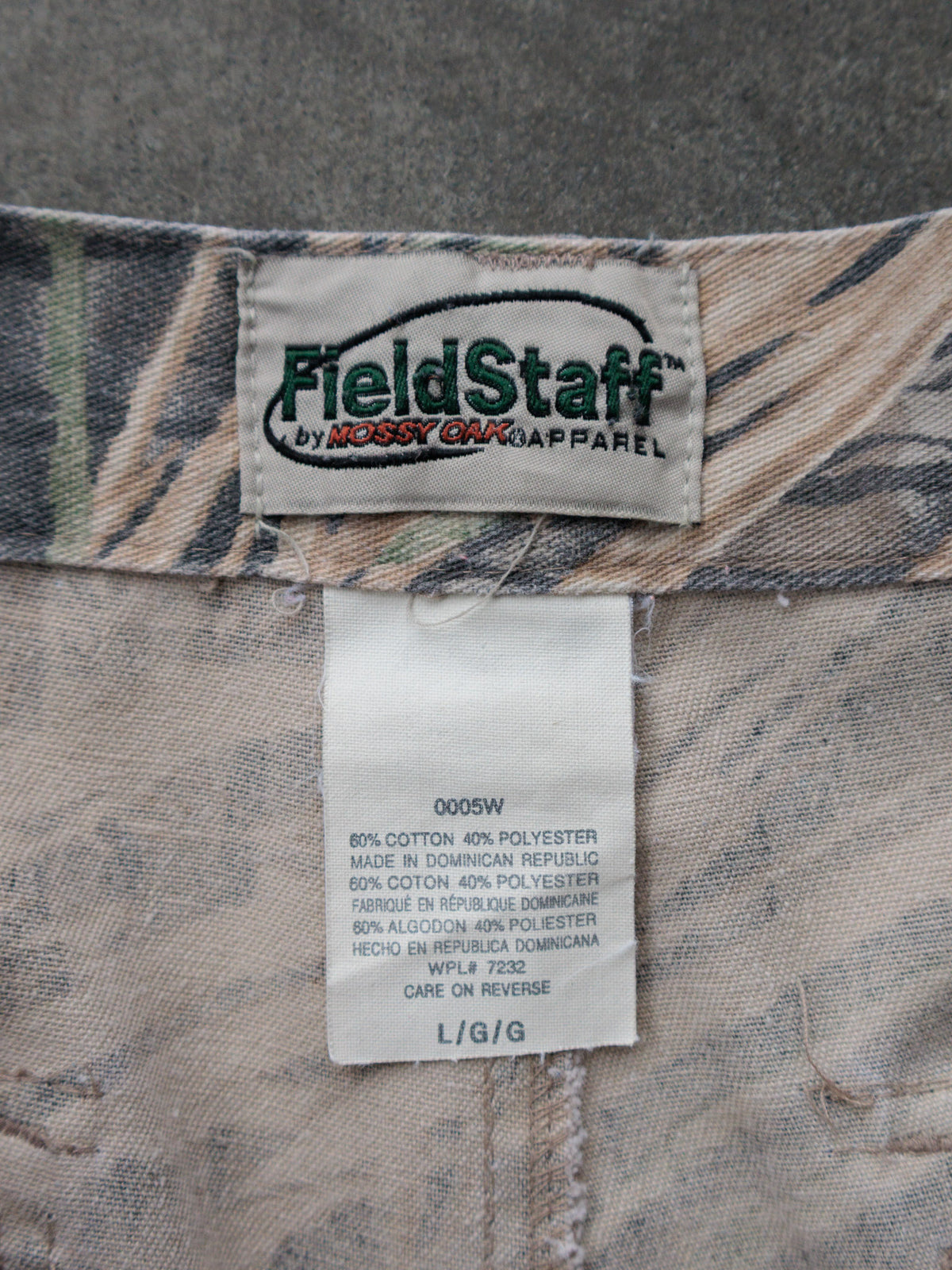 Vintage Brown Shadow Grass Camo Mossy Oak Cargo Pants (L)