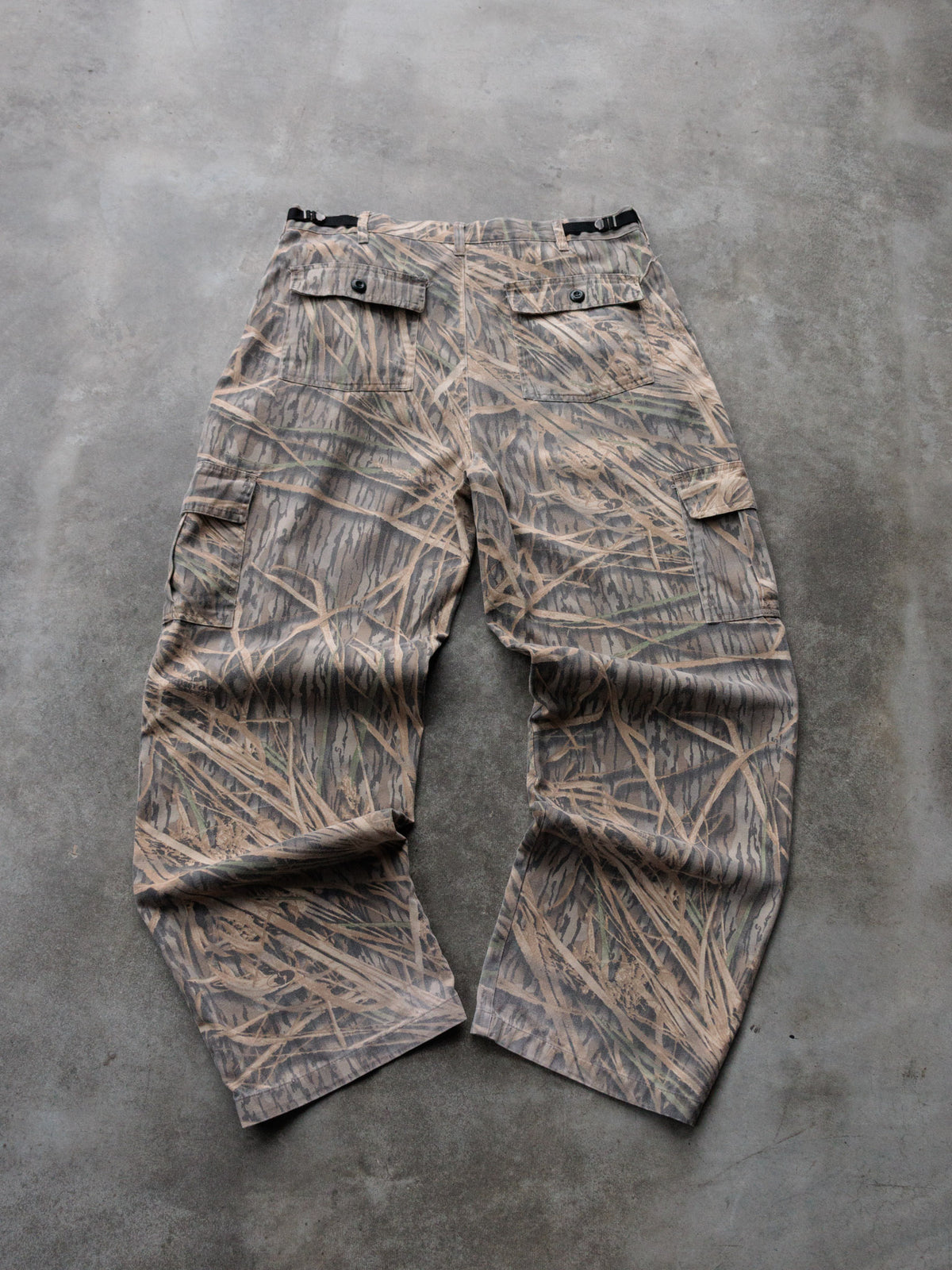 Vintage Brown Shadow Grass Camo Mossy Oak Cargo Pants (L)