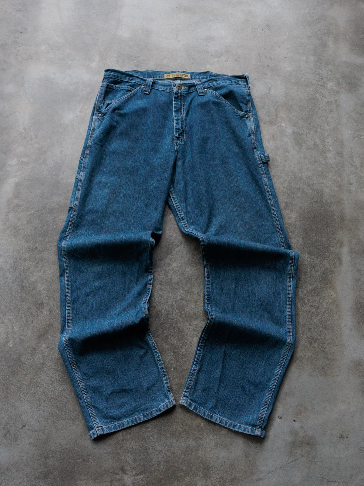 Vintage 00s Blue Lee Carpenter Pants (W34)