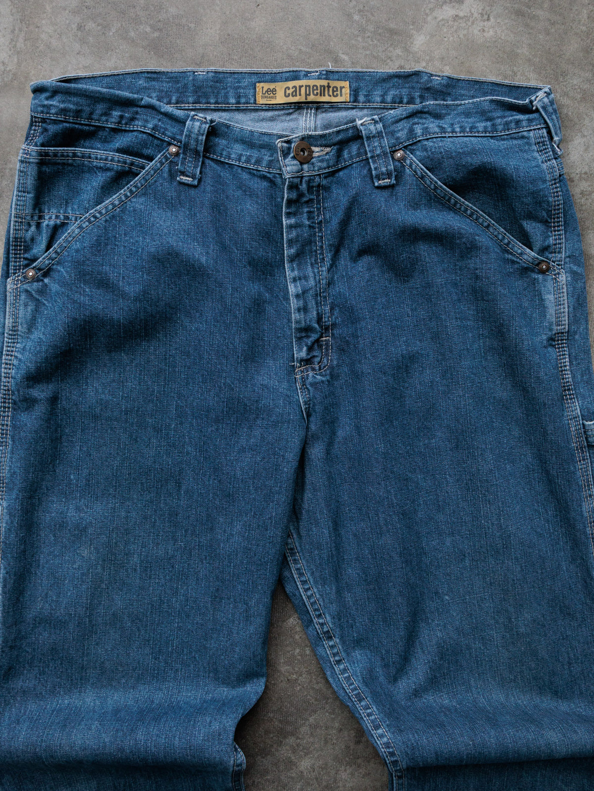 Vintage 00s Blue Lee Carpenter Pants (W34)