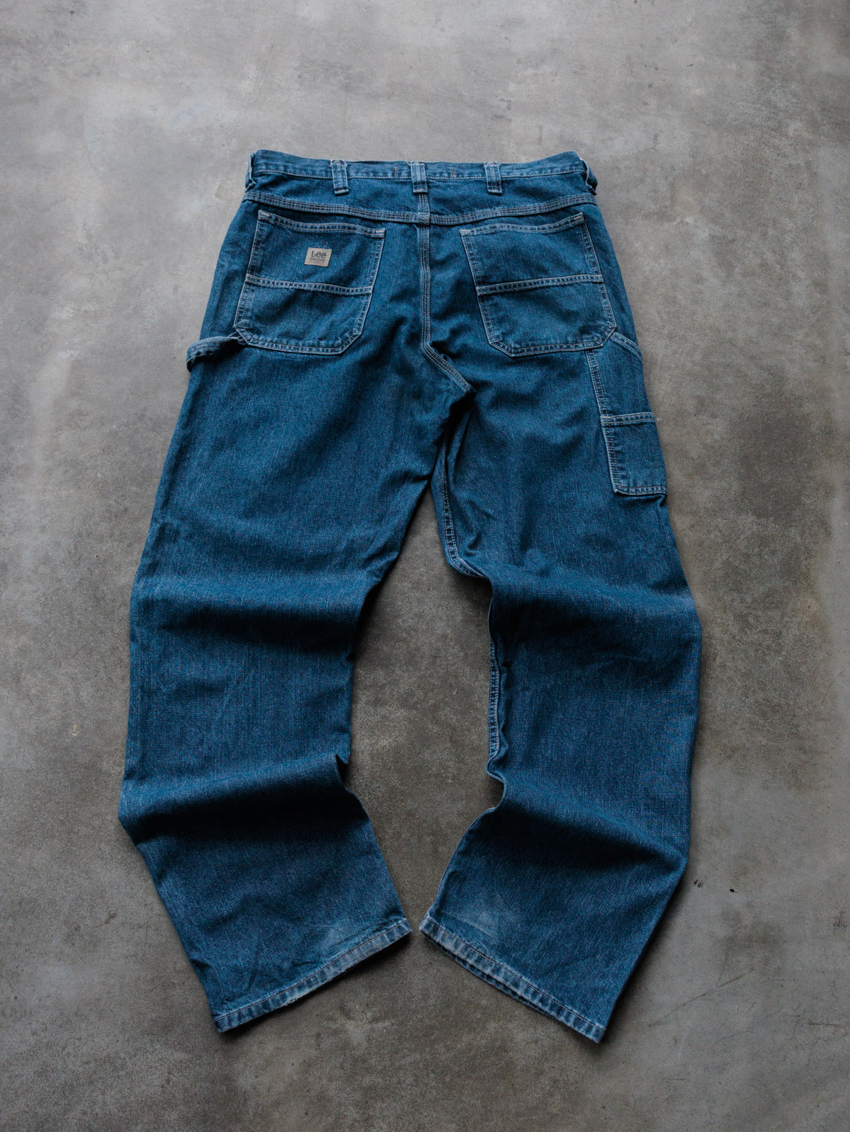 Vintage 00s Blue Lee Carpenter Pants (W34)