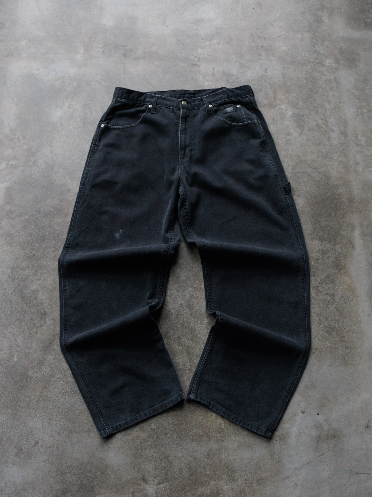 Vintage 90s Black Harley-Davidson Carpenter Pants (W34)