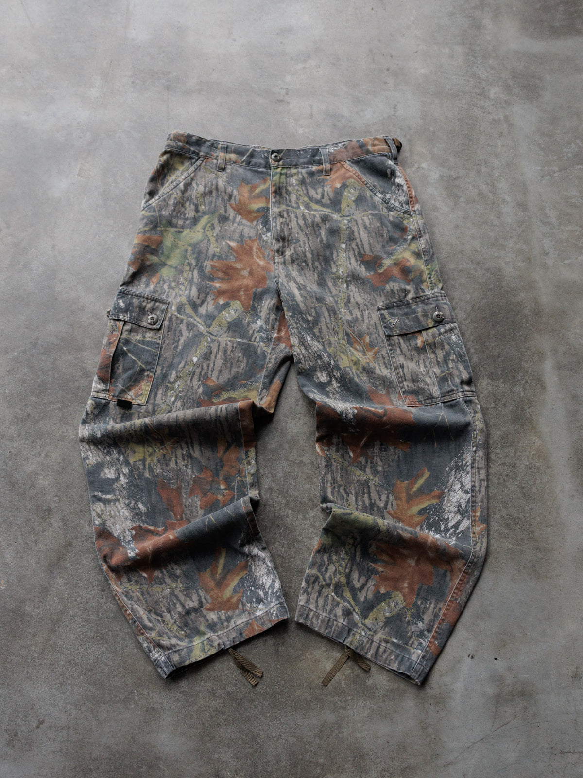 Vintage Grey Camo Mossy Oak Cargo Pants (M)