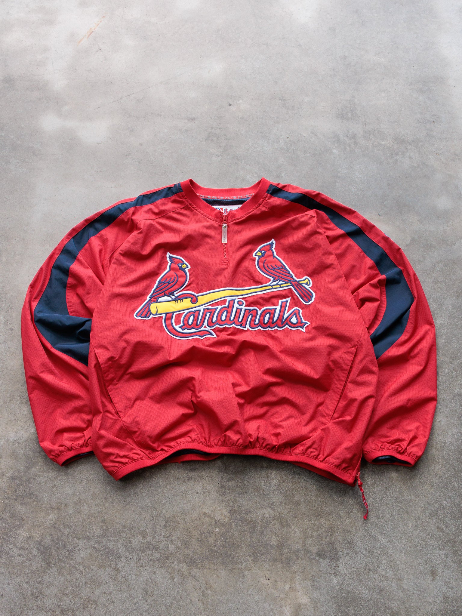 Vintage St. Louis Cardinals Quarter Zip Windbreaker (L)