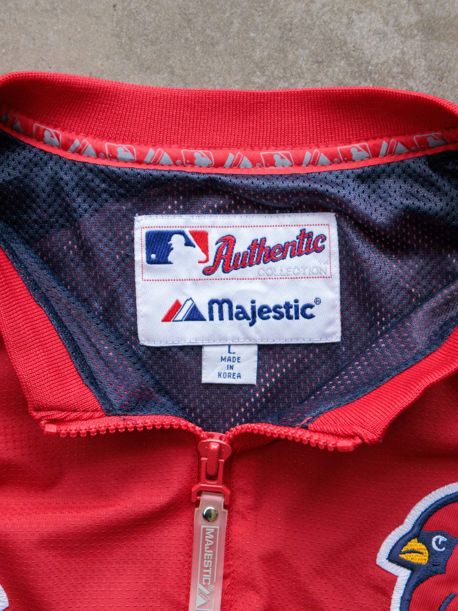 Vintage St. Louis Cardinals Quarter Zip Windbreaker (L)