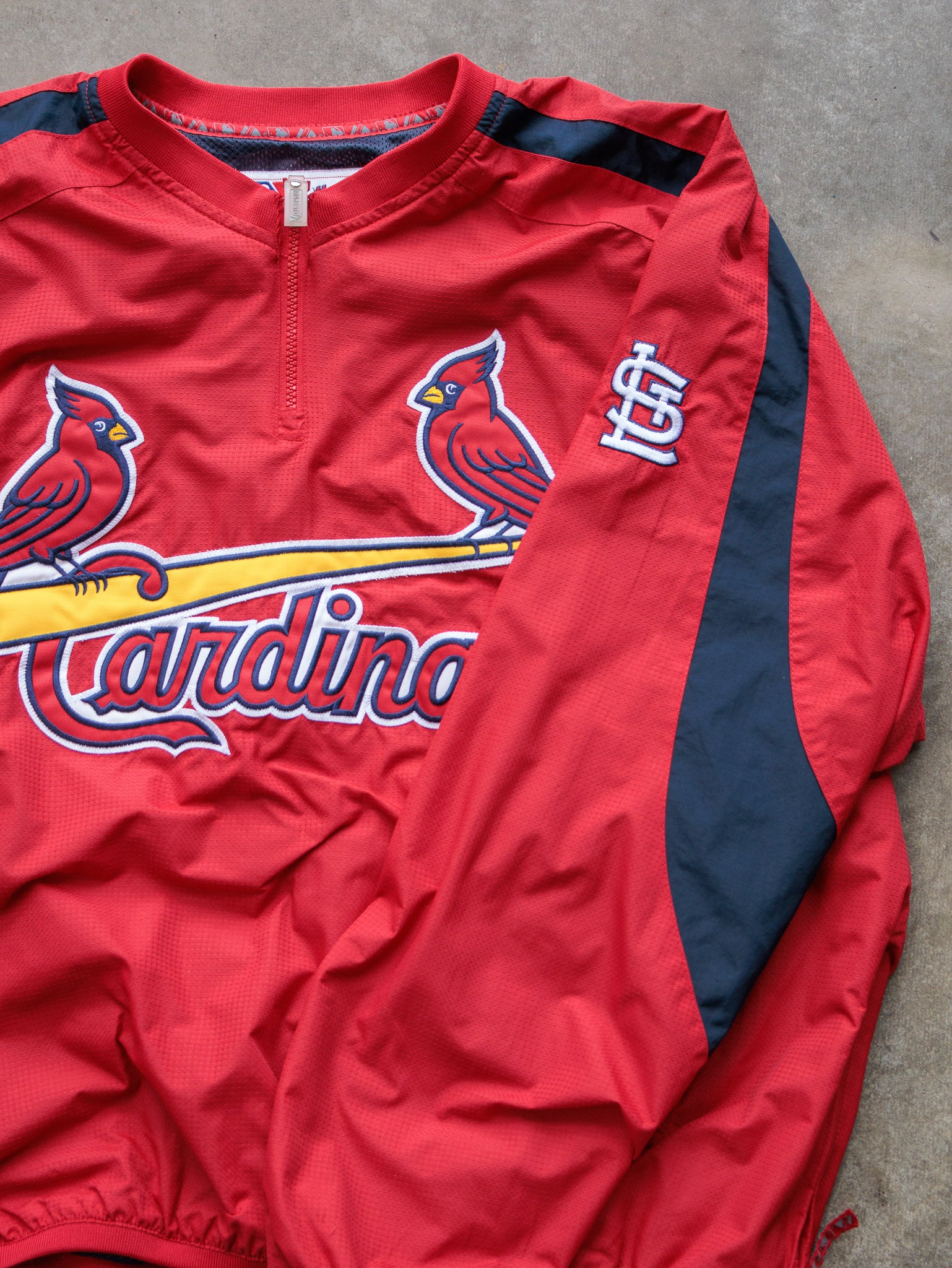 Vintage St. Louis Cardinals Quarter Zip Windbreaker (L)