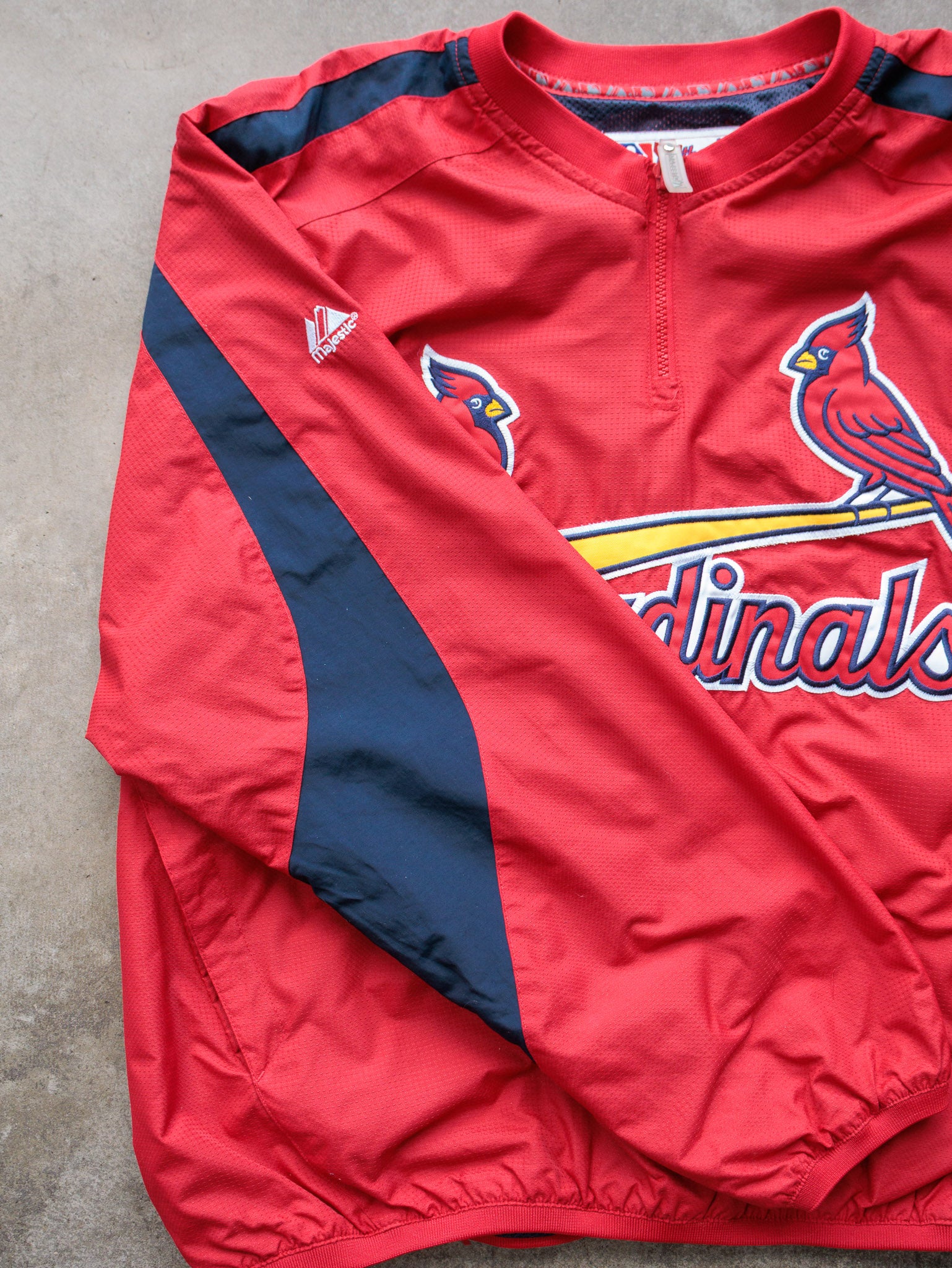 Vintage St. Louis Cardinals Quarter Zip Windbreaker (L)