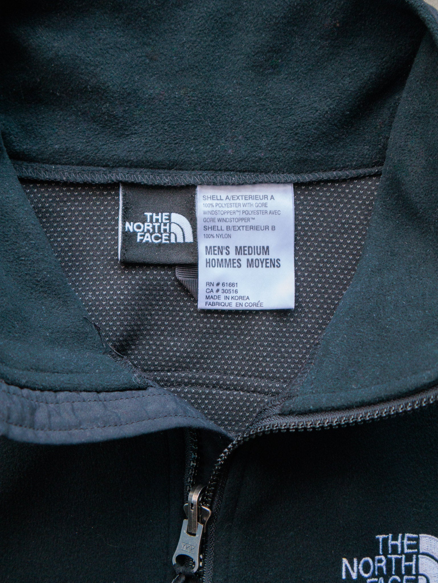 Vintage Black The North Face Denali Fleece Jacket (M)