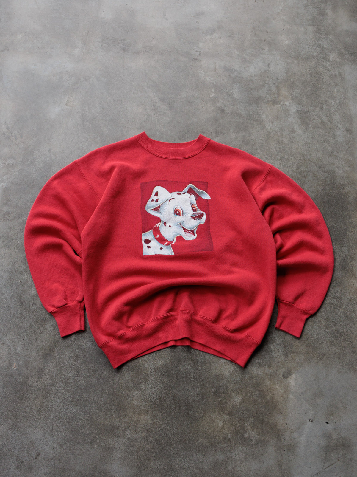 Vintage 90s Red Disney 101 Dalmatians Sweatshirt (M)