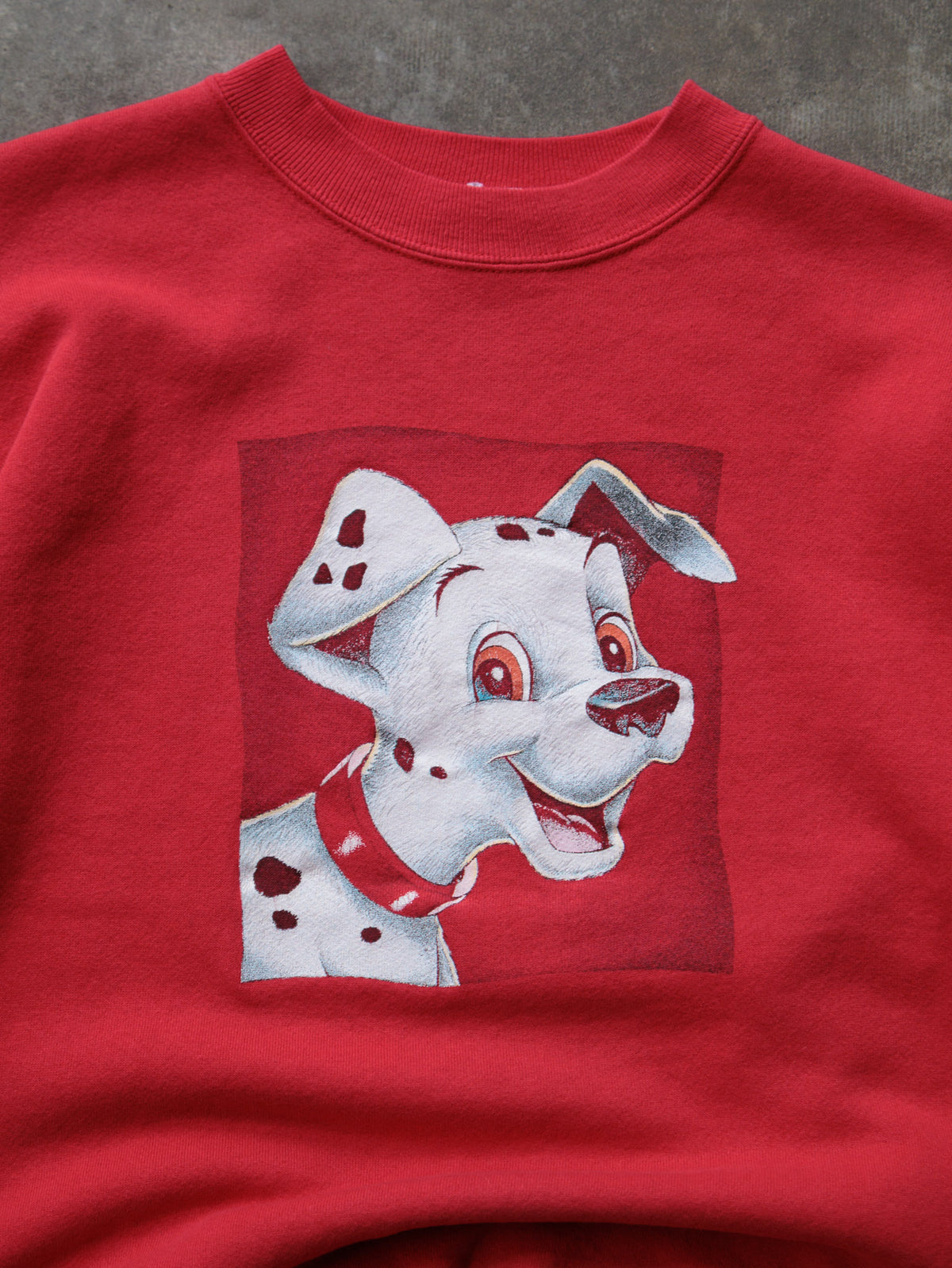 Vintage 90s Red Disney 101 Dalmatians Sweatshirt (M)