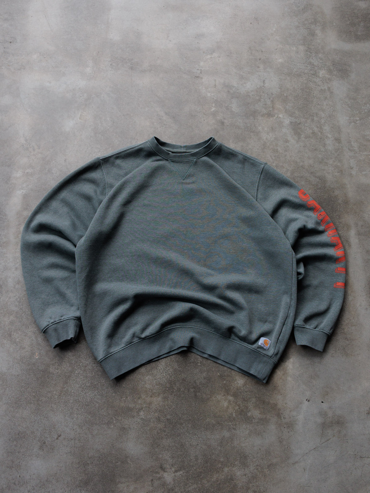 Vintage Green Carhartt Sweatshirt (L)