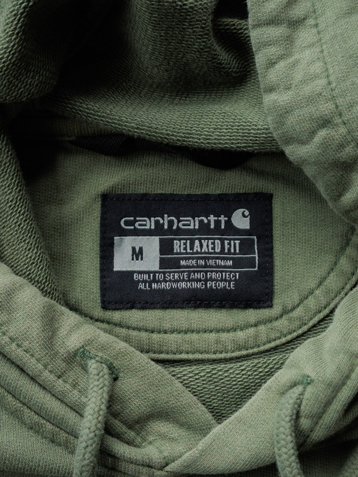 Vintage Green Carhartt Hoodie (M)