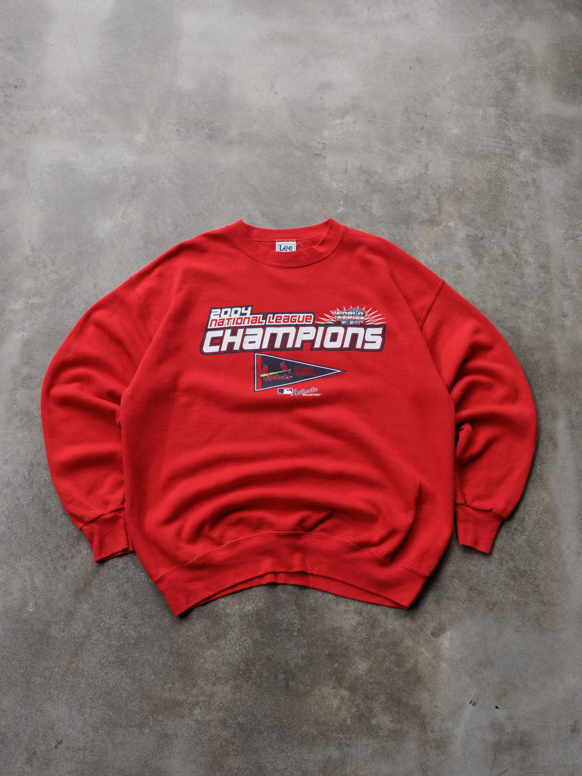 Vintage 2004 Red Lee Sport St. Louis Cardinals National League Champions Sweatshirt (L)