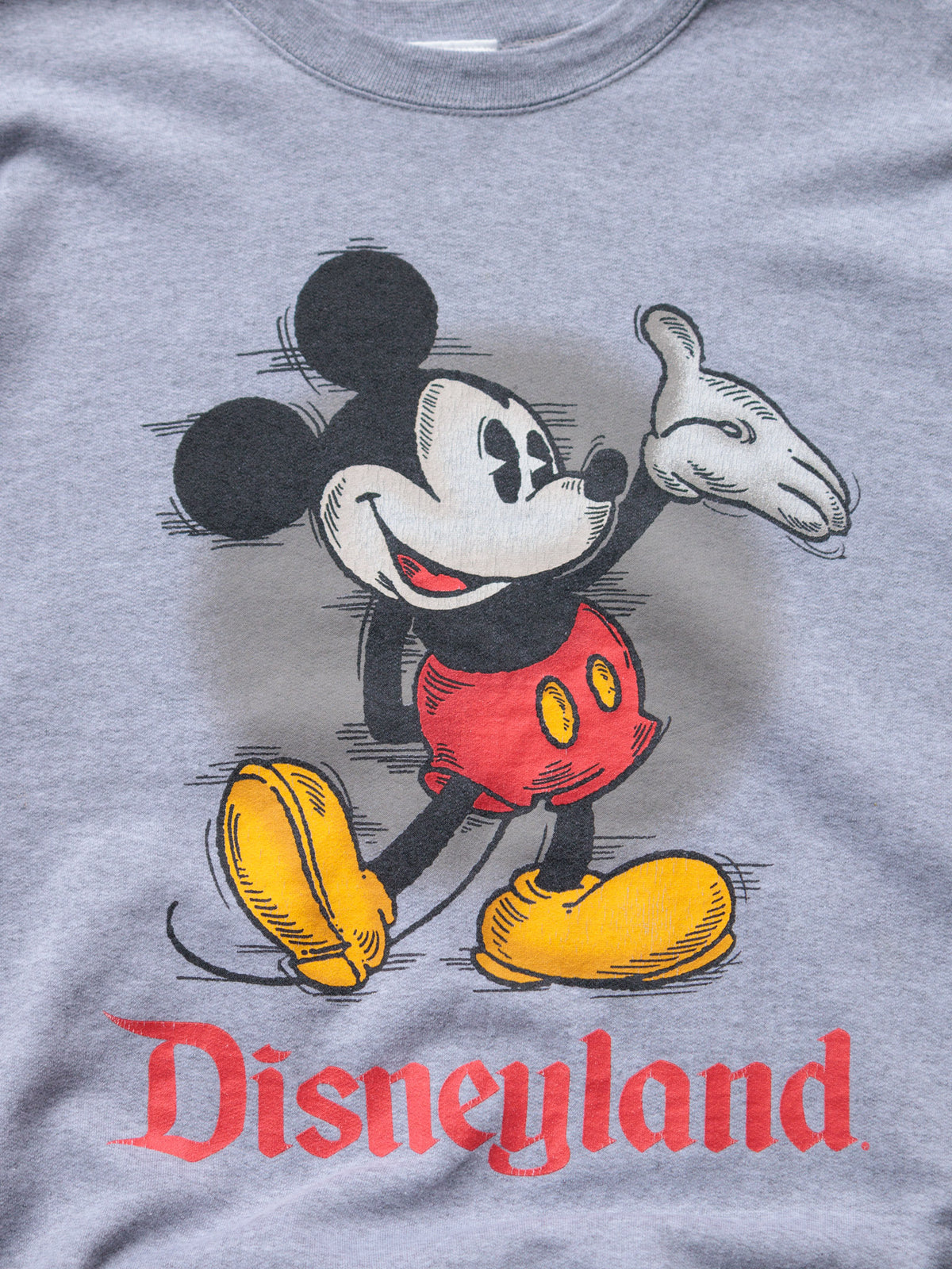 Vintage 90s Grey Disneyland Mickey Mouse Sweatshirt (2XL)