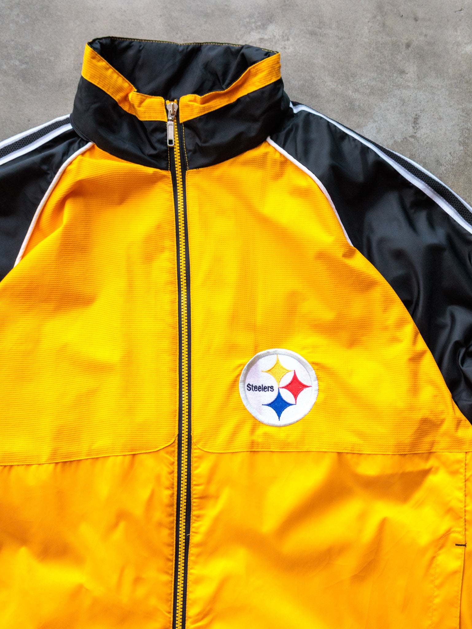 Vintage 90s Yellow Starter Pittsburgh Steelers Track Jacket (L)