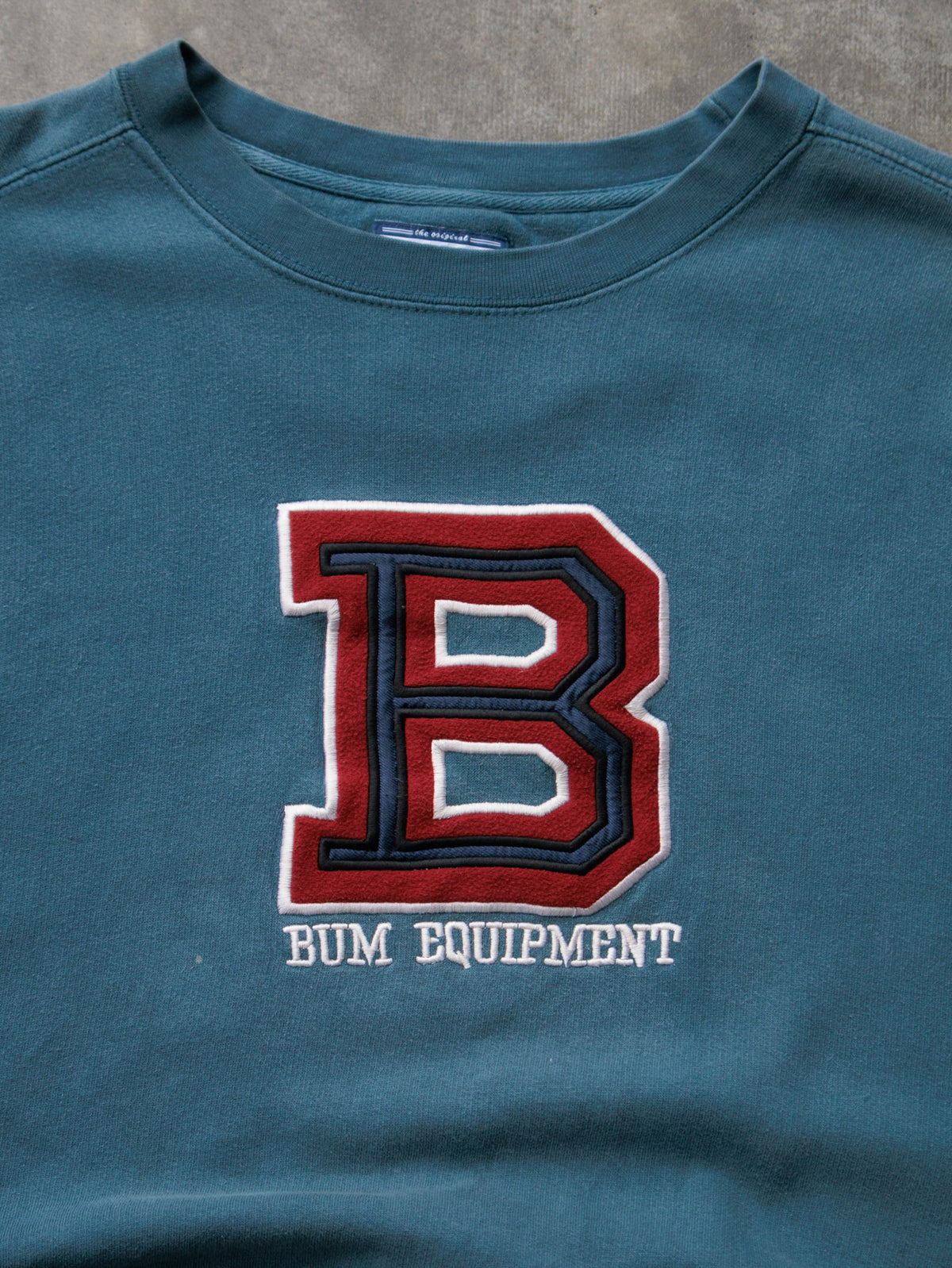 Vintage 90s Green B.U.M. Equipment Sweatshirt (2XL)