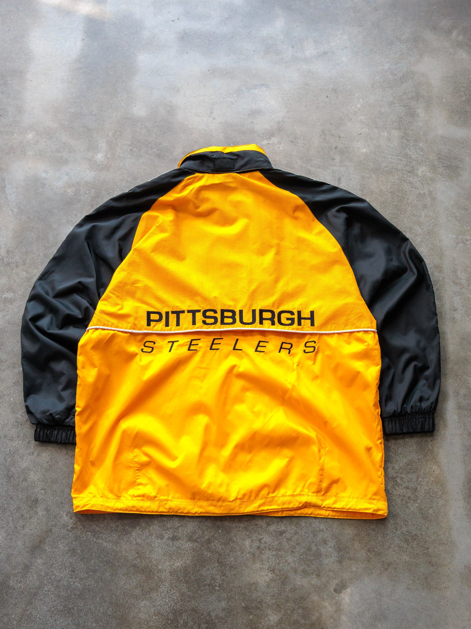 Vintage 90s Yellow Starter Pittsburgh Steelers Track Jacket (L)