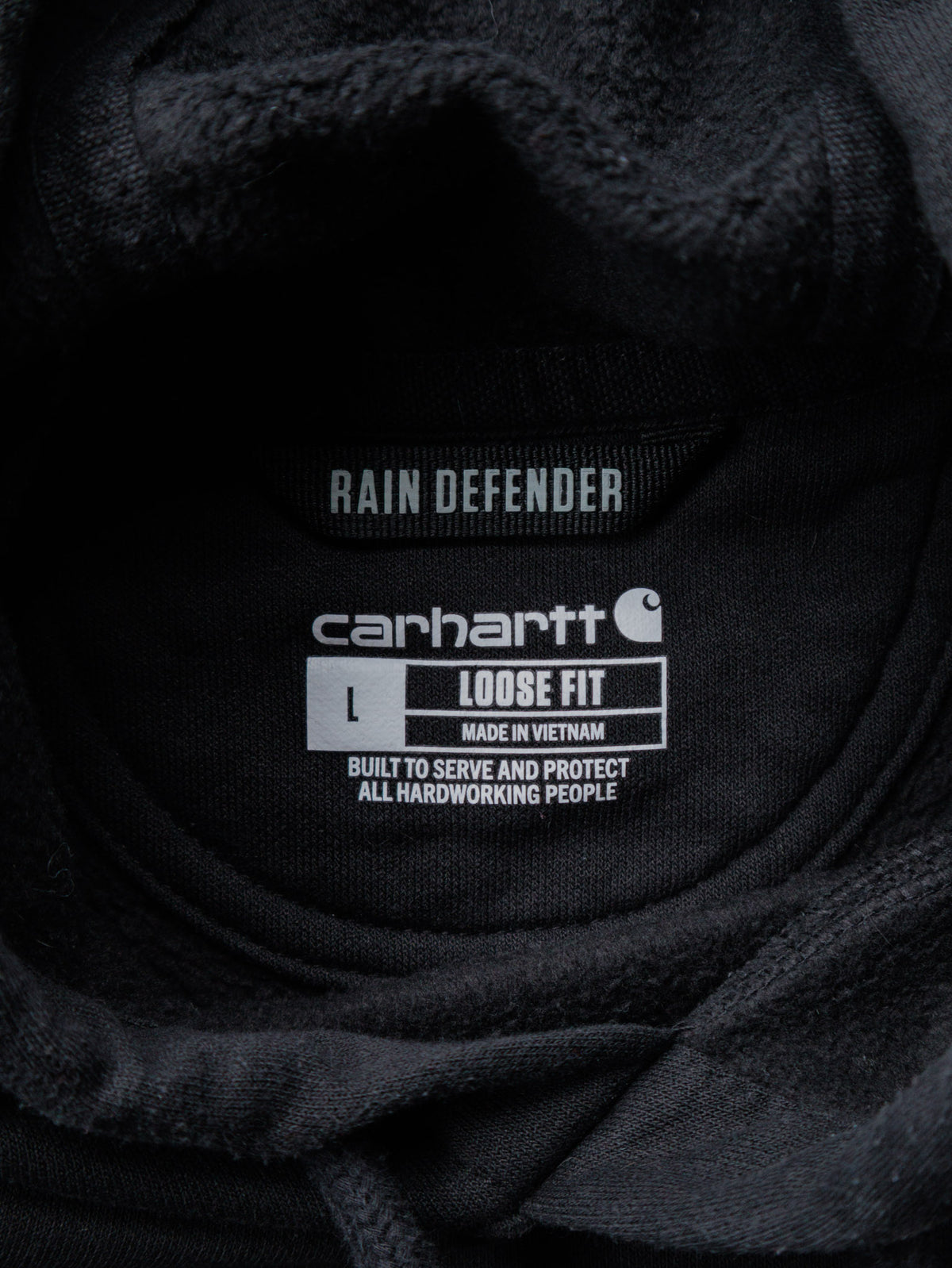 Vintage Black Carhartt Hoodie (L)