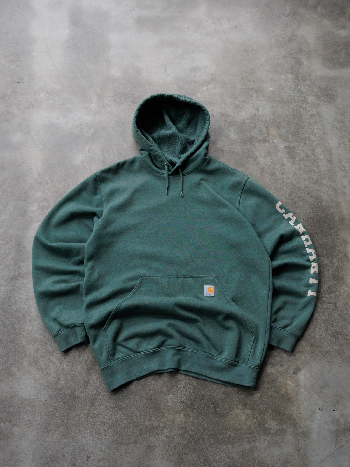 Vintage Green Carhartt Hoodie (M)