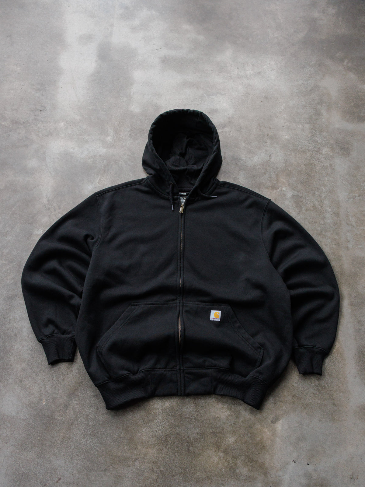 Vintage Black Carhartt Full Zip Hoodie (XL)
