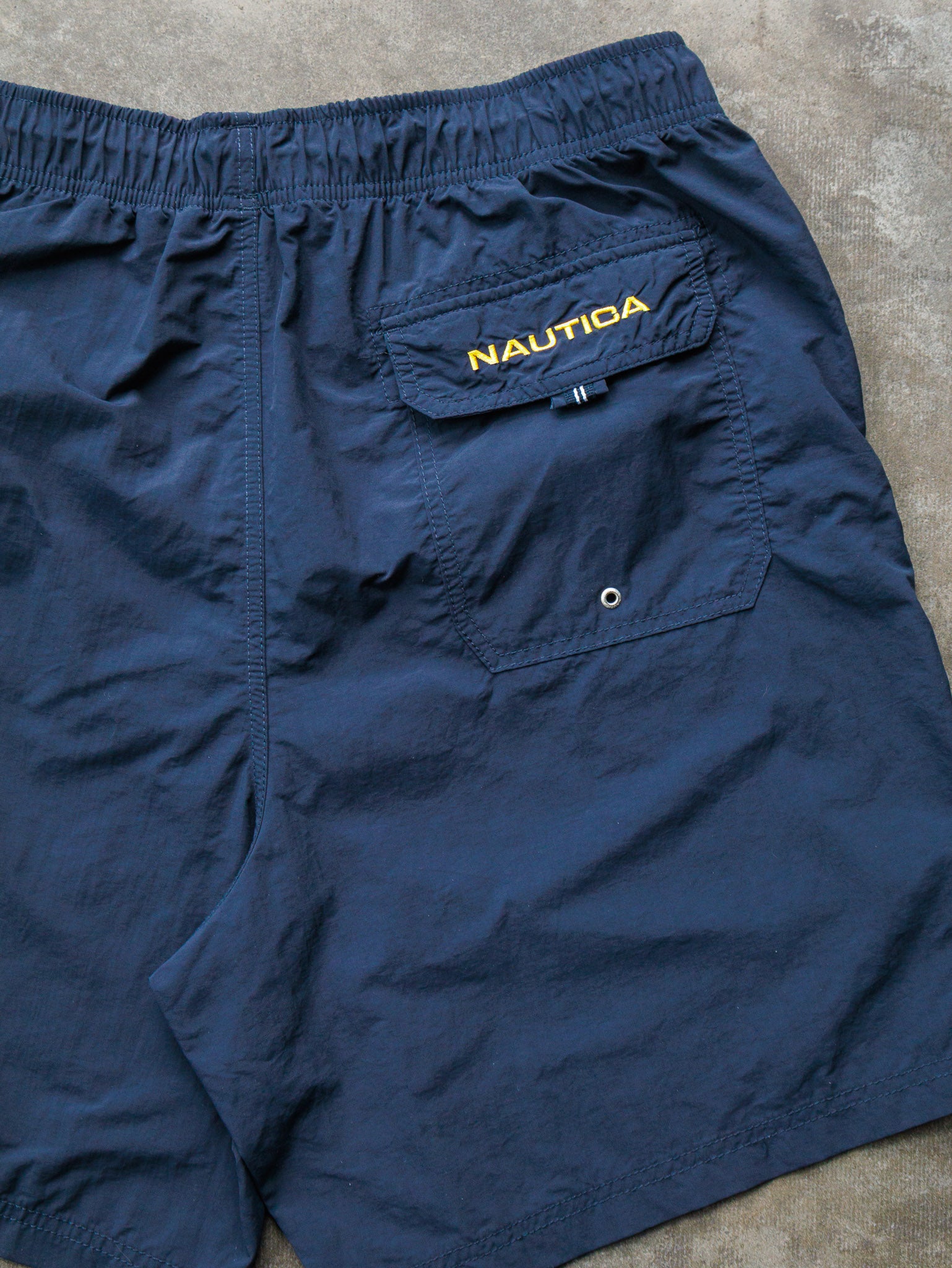 Vintage Navy Nautica Swim Shorts (L)