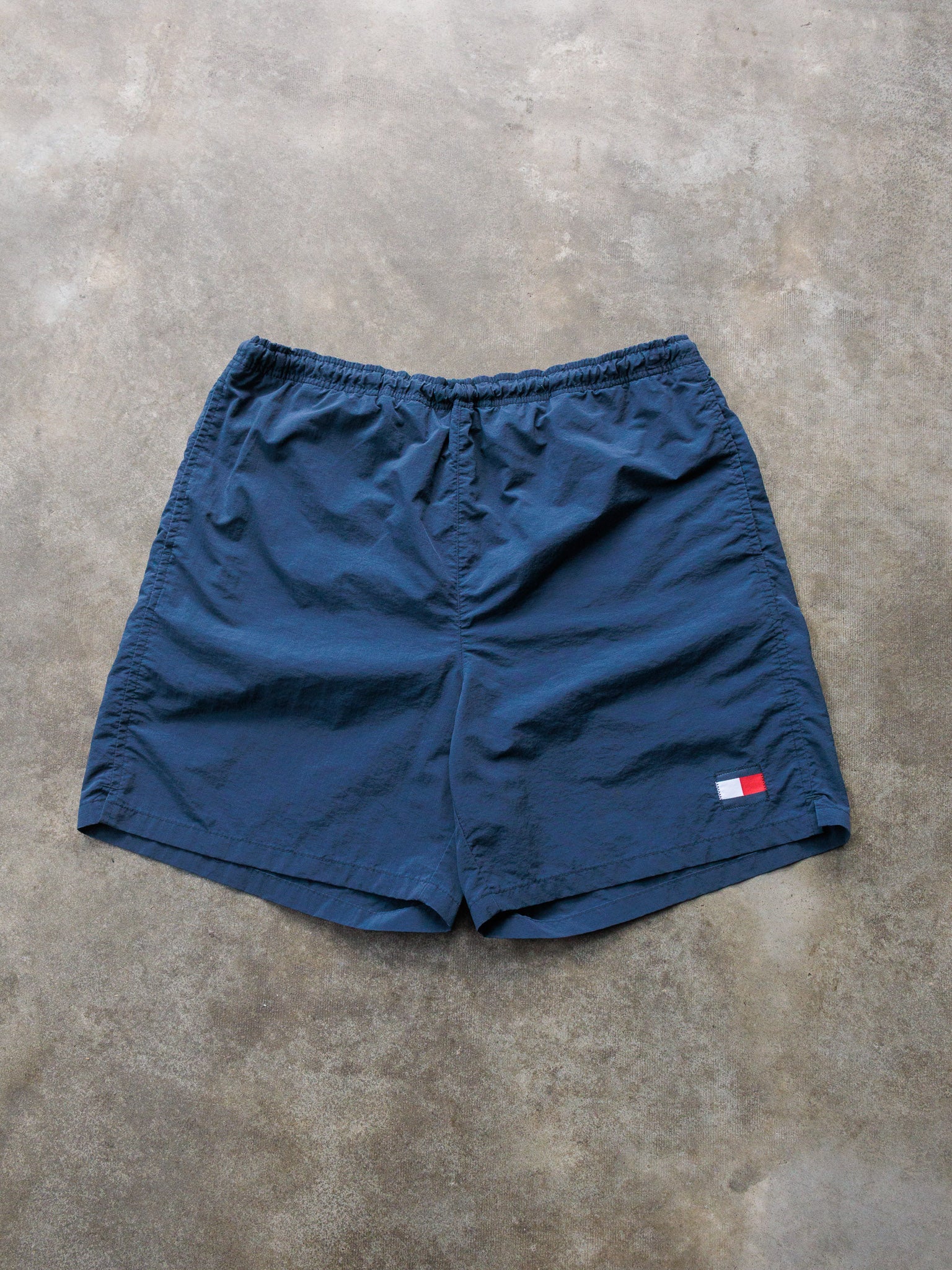 Vintage 90s Navy Tommy Hilfiger Swim Shorts (M)