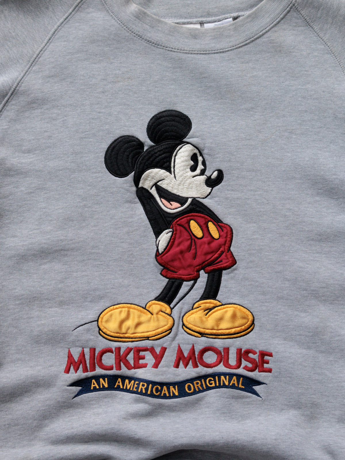 Vintage 90s Grey Disney Mickey Mouse Sweatshirt (2XL)