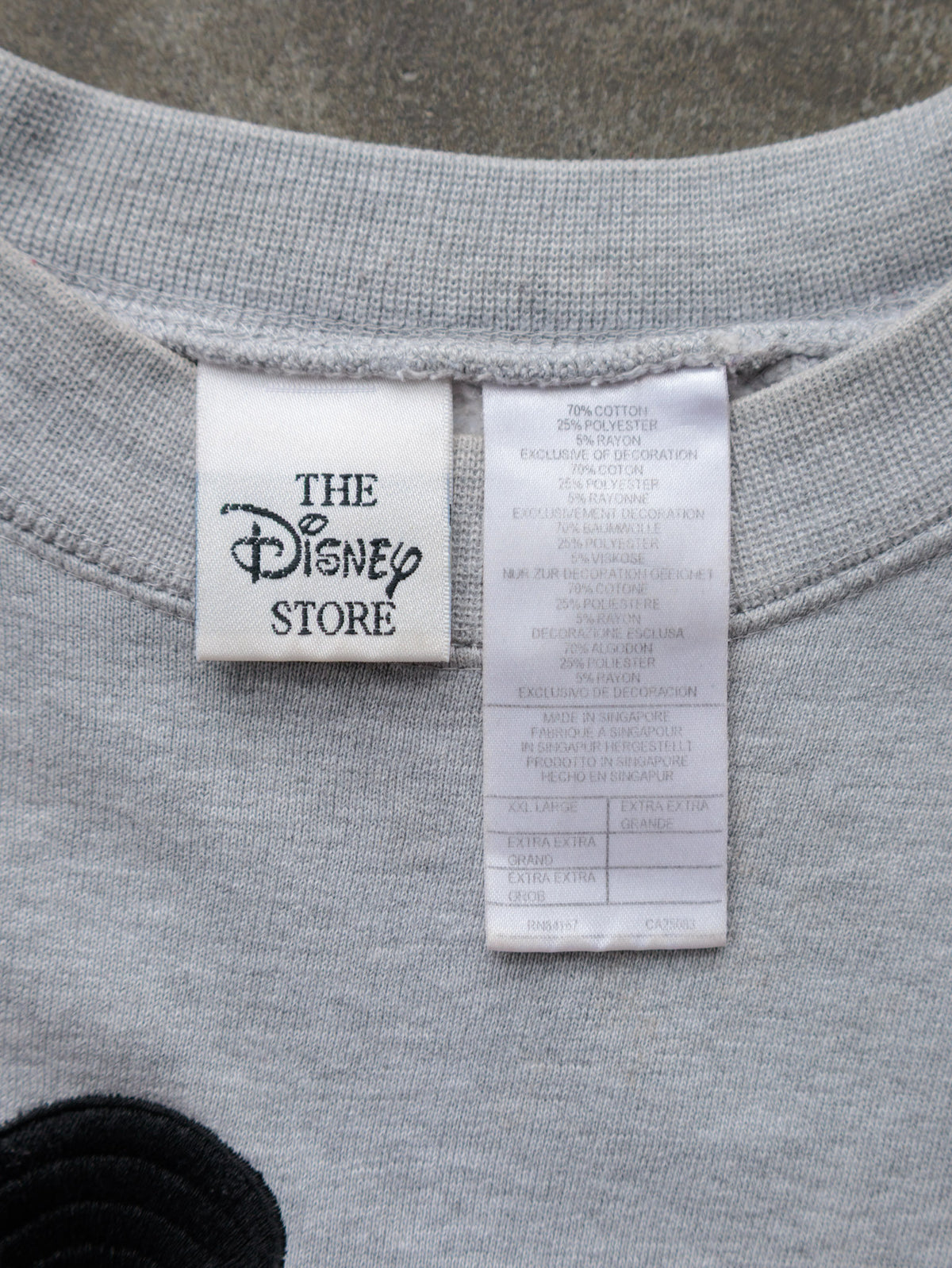 Vintage 90s Grey Disney Mickey Mouse Sweatshirt (2XL)
