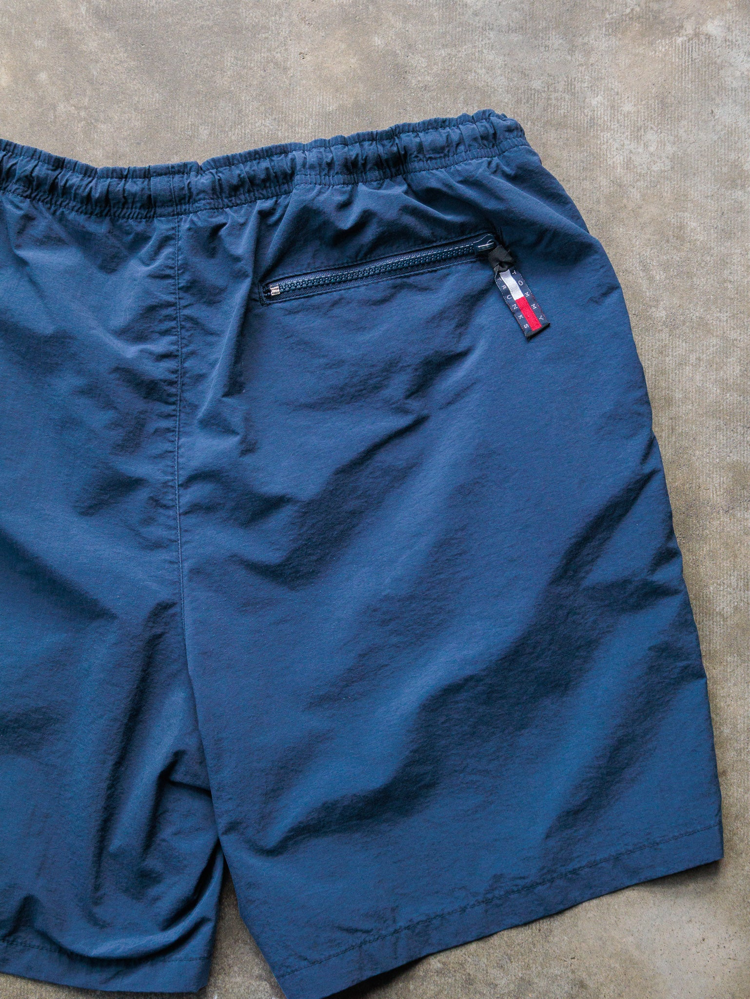 Vintage 90s Navy Tommy Hilfiger Swim Shorts (M)