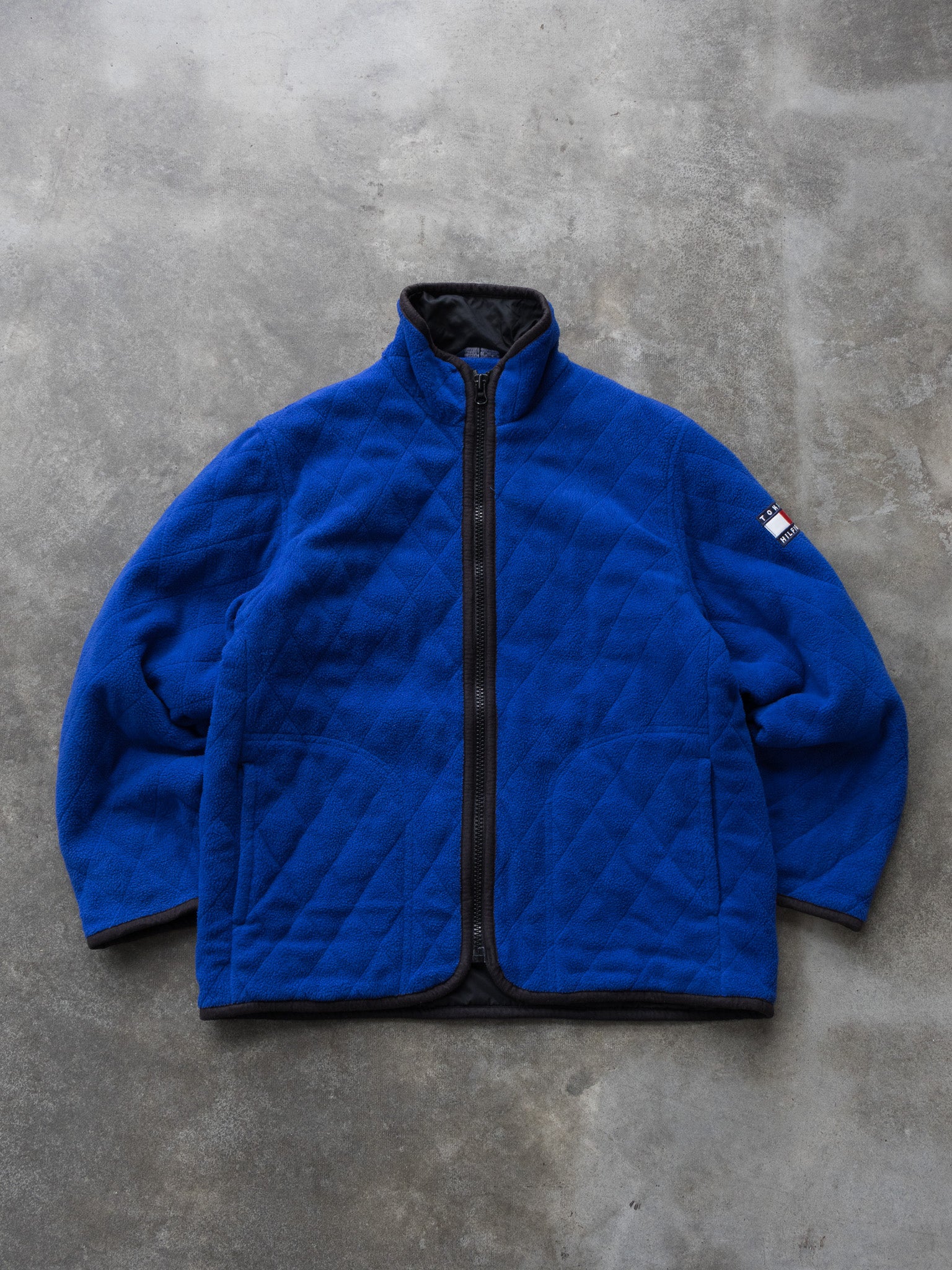 Vintage Blue Tommy Hilfiger Fleece Jacket (S)