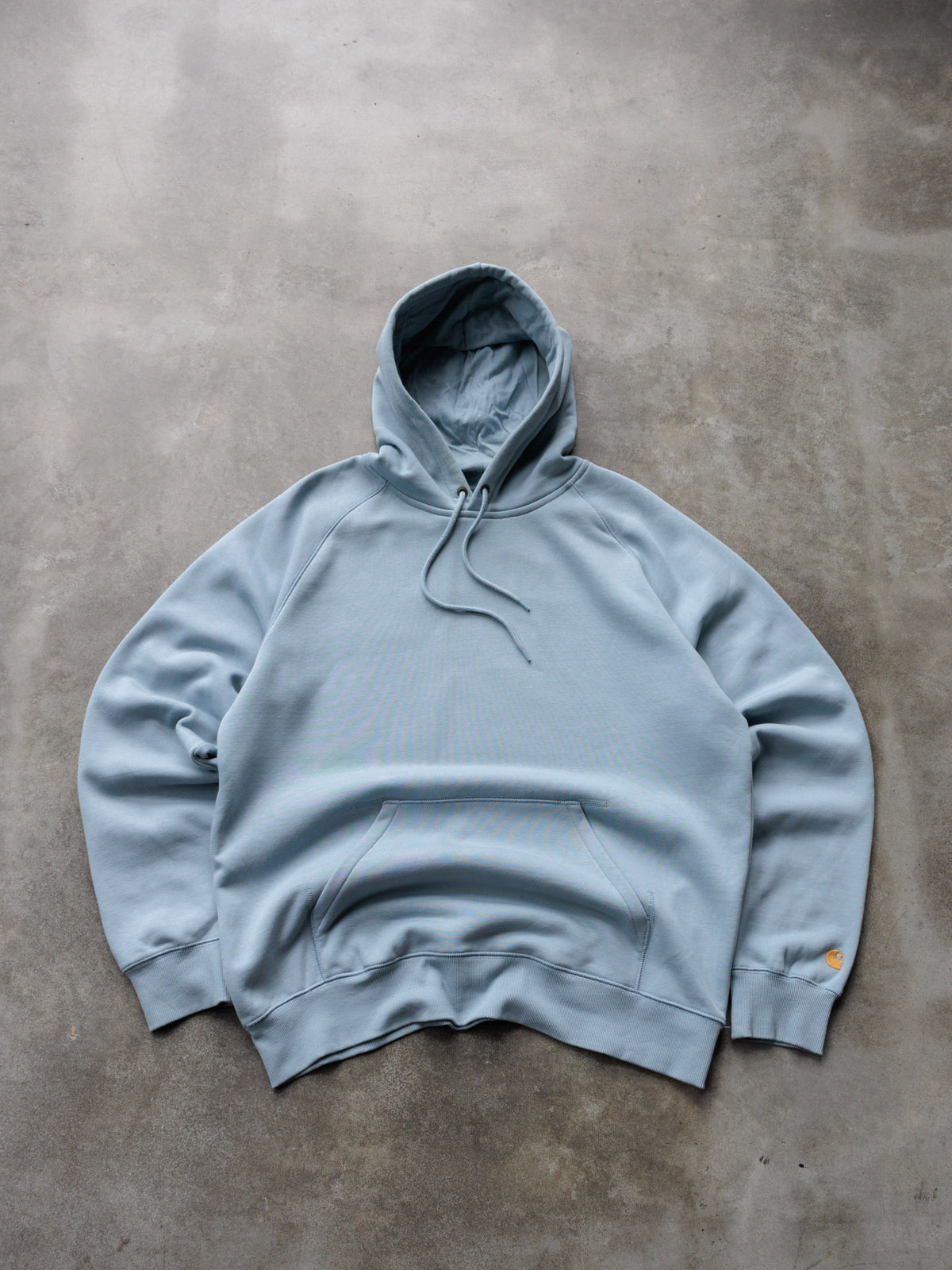 Vintage Blue Carhartt Hoodie (XL)