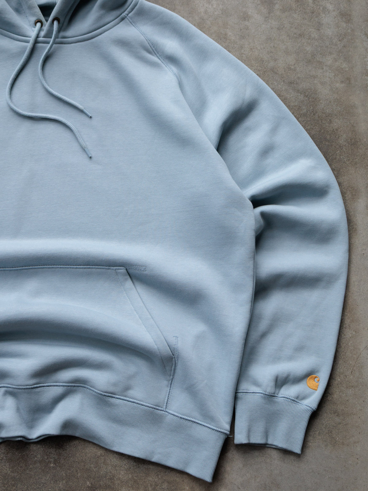Vintage Blue Carhartt Hoodie (XL)