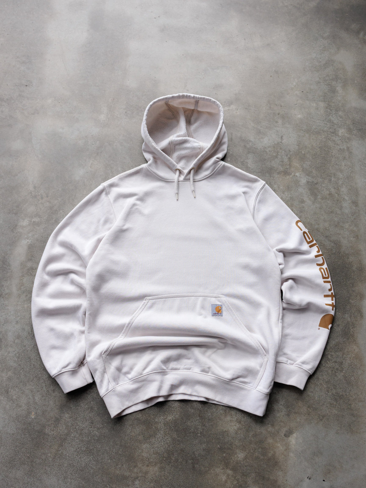 Vintage White Carhartt Hoodie (M)